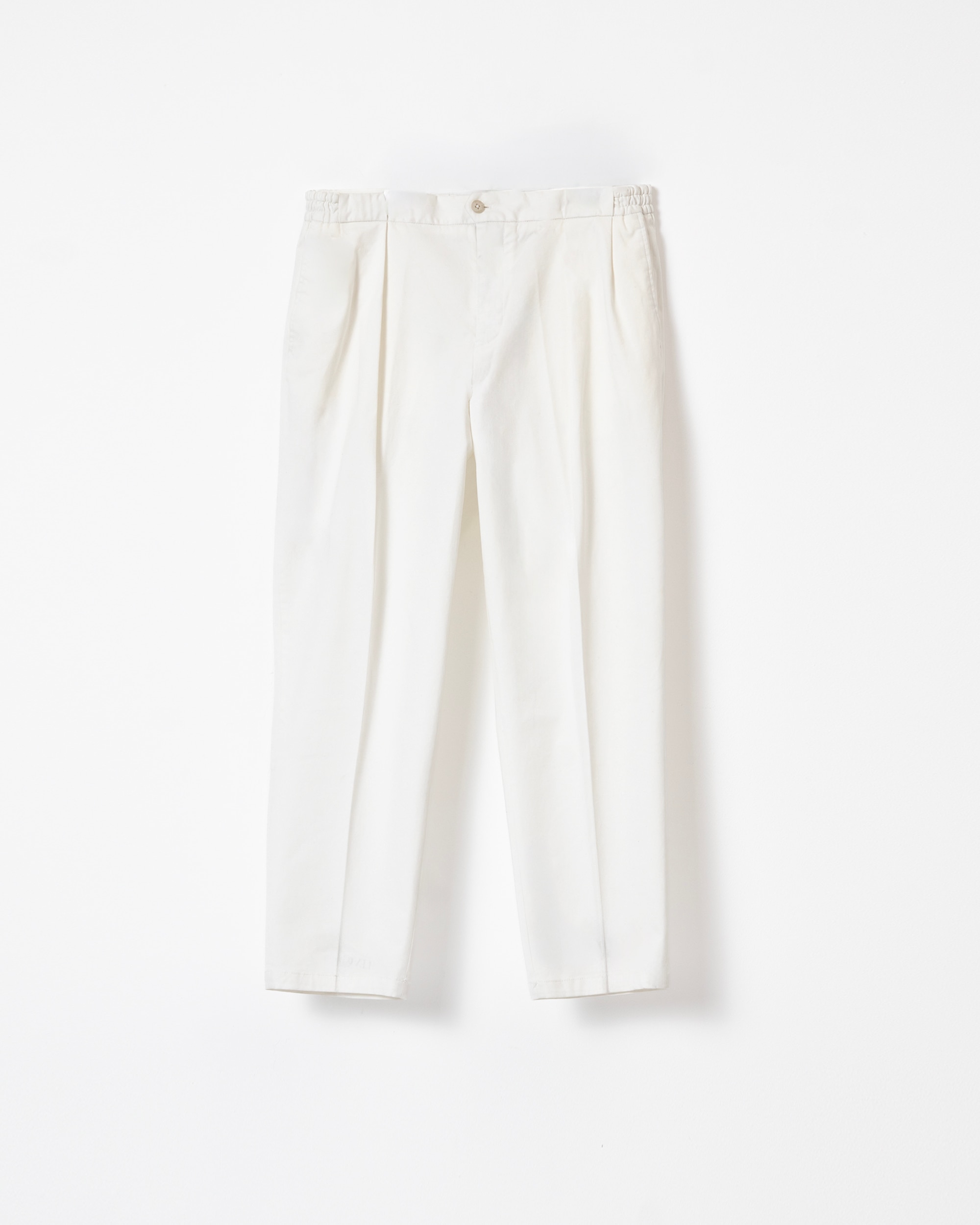 Pantalón algodón cintura elástica de hombre wide fit - PuroEgo - Blanco Blanco-5