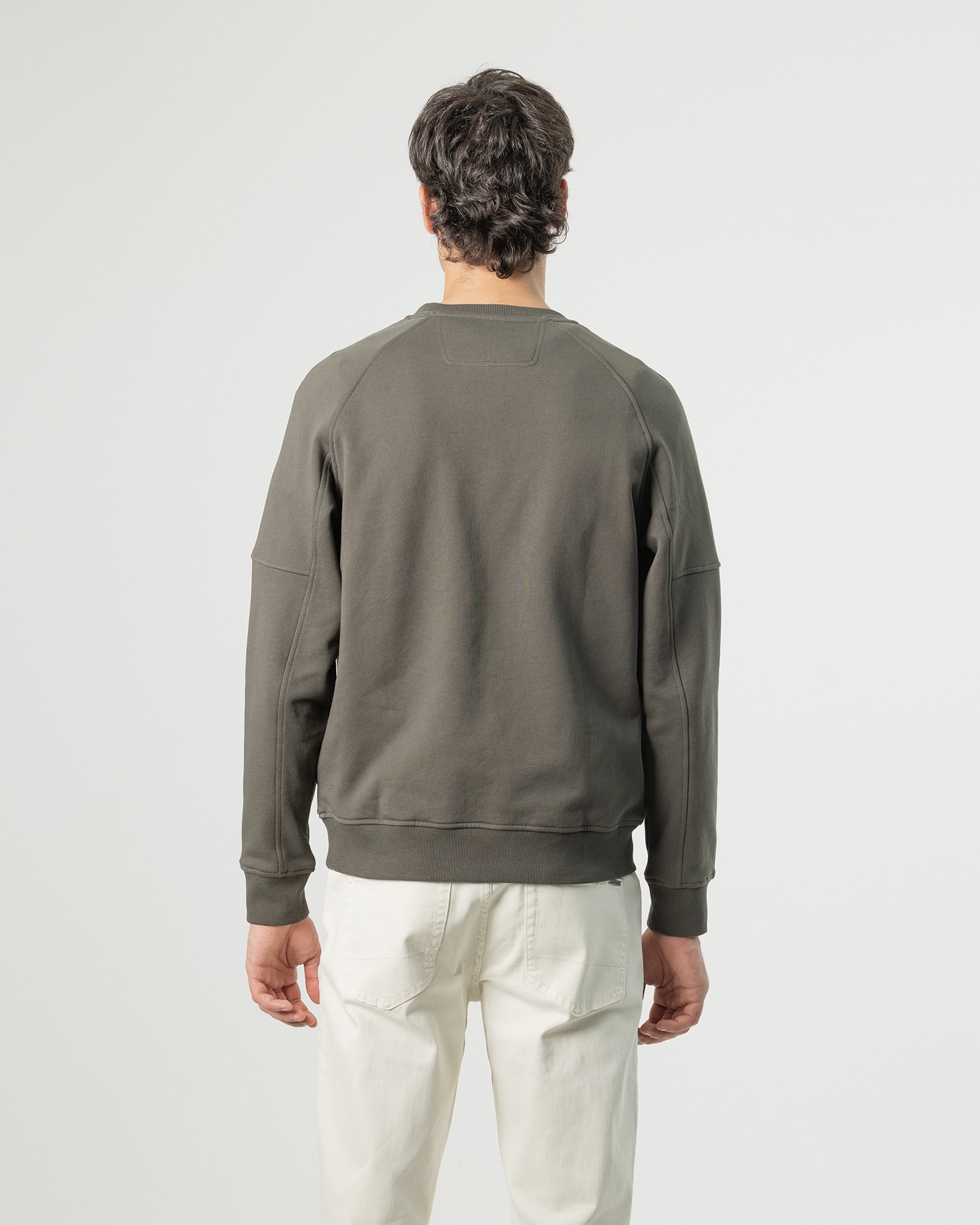 Sudadera cuello redondo de hombre - PuroEgo - Kaki Kaki-4