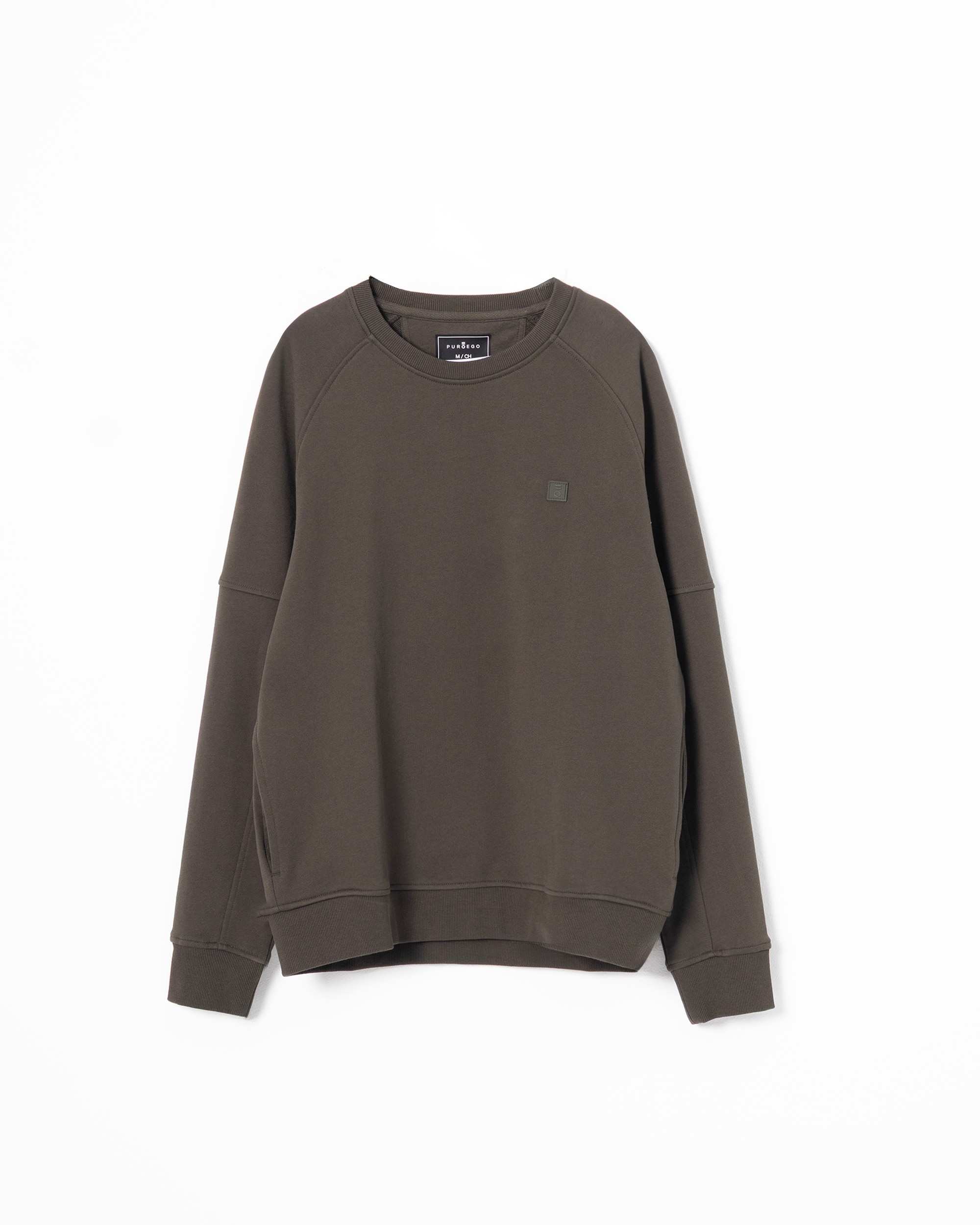 Sudadera cuello redondo de hombre - PuroEgo - Kaki Kaki-5
