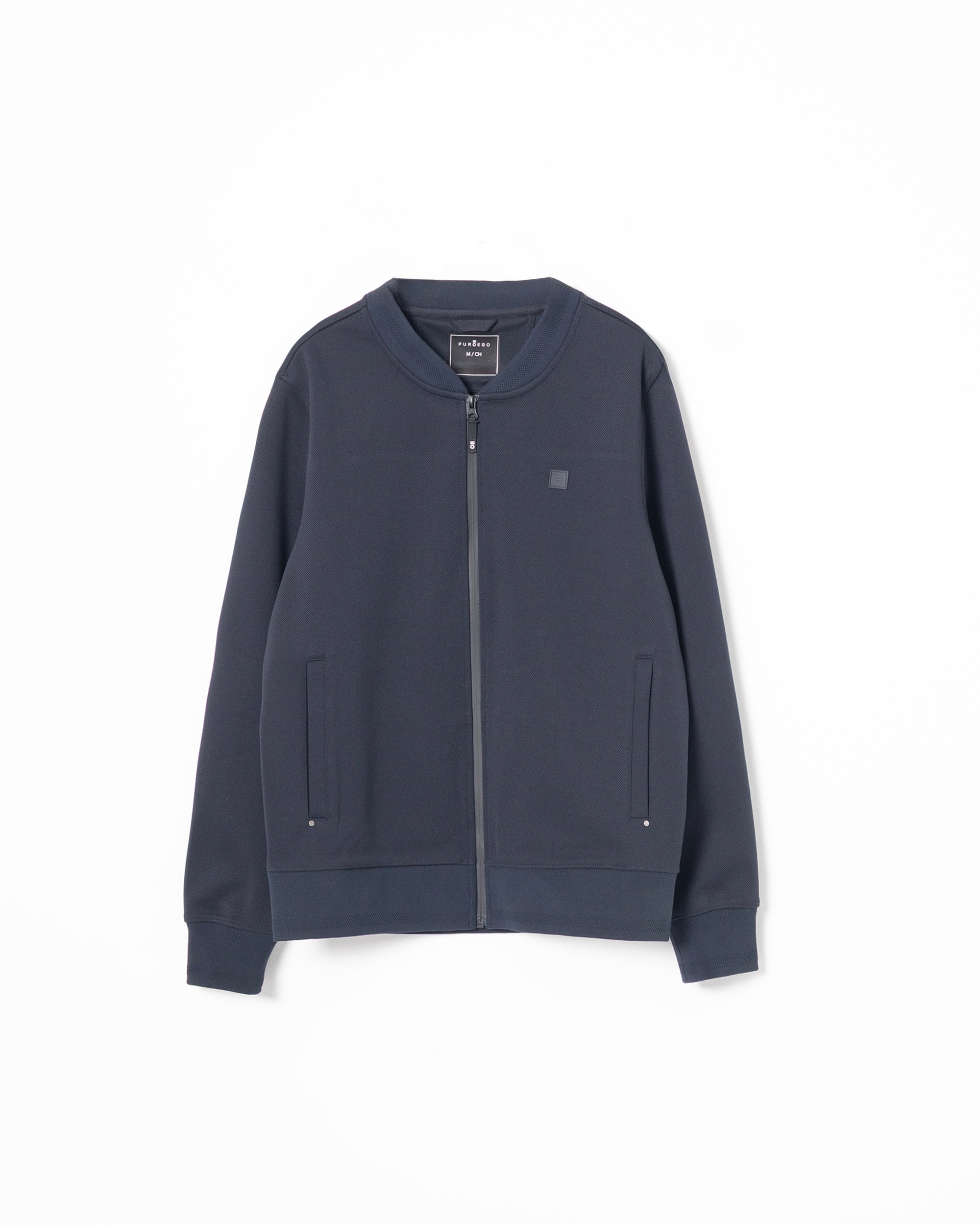 Sudadera técnica bomber de hombre - PuroEgo - Azul oscuro Azul oscuro-5