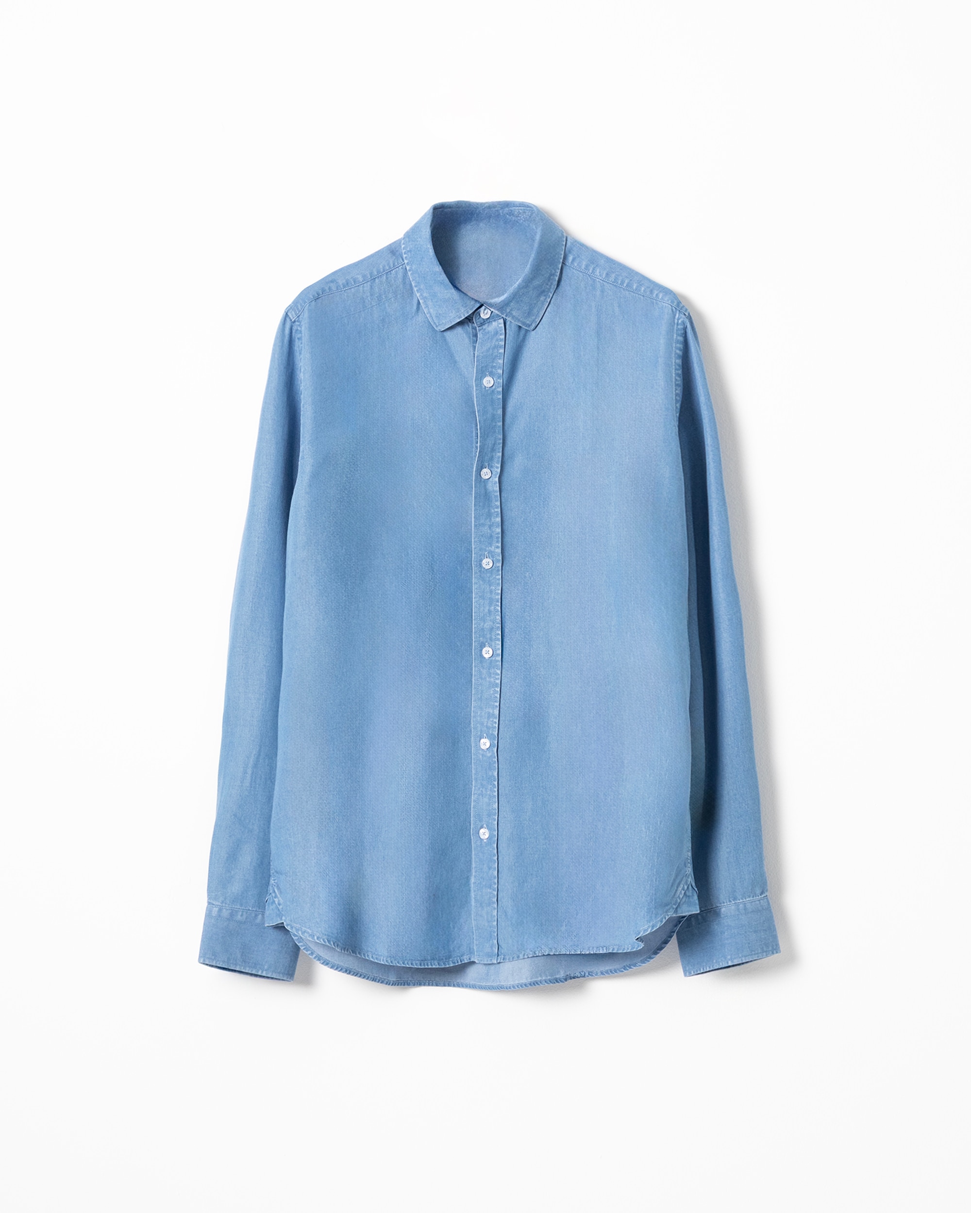 Camisa denim lyocell de hombre slim fit - PuroEgo - Azul claro Azul claro-5