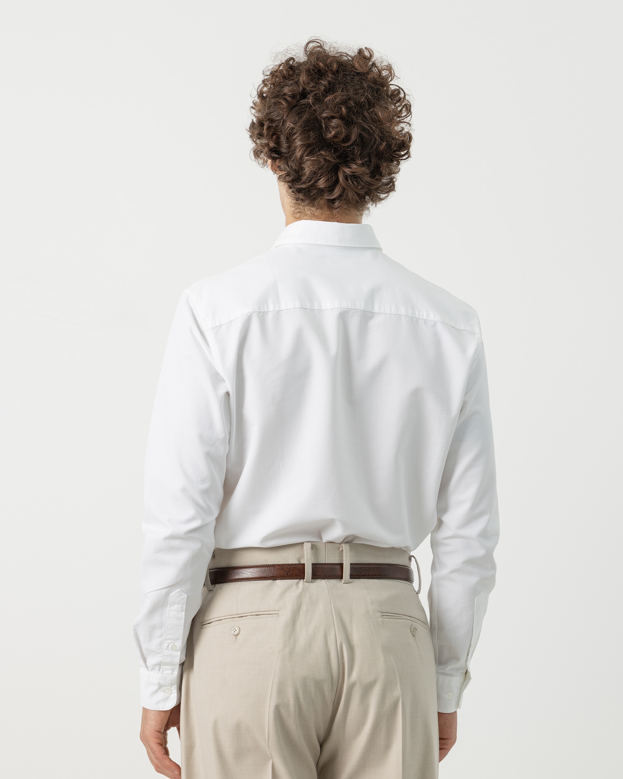 Imagen 4 de Camisa estructura algodón tencel de hombre slim fit - PuroEgo - Blanco Blanco