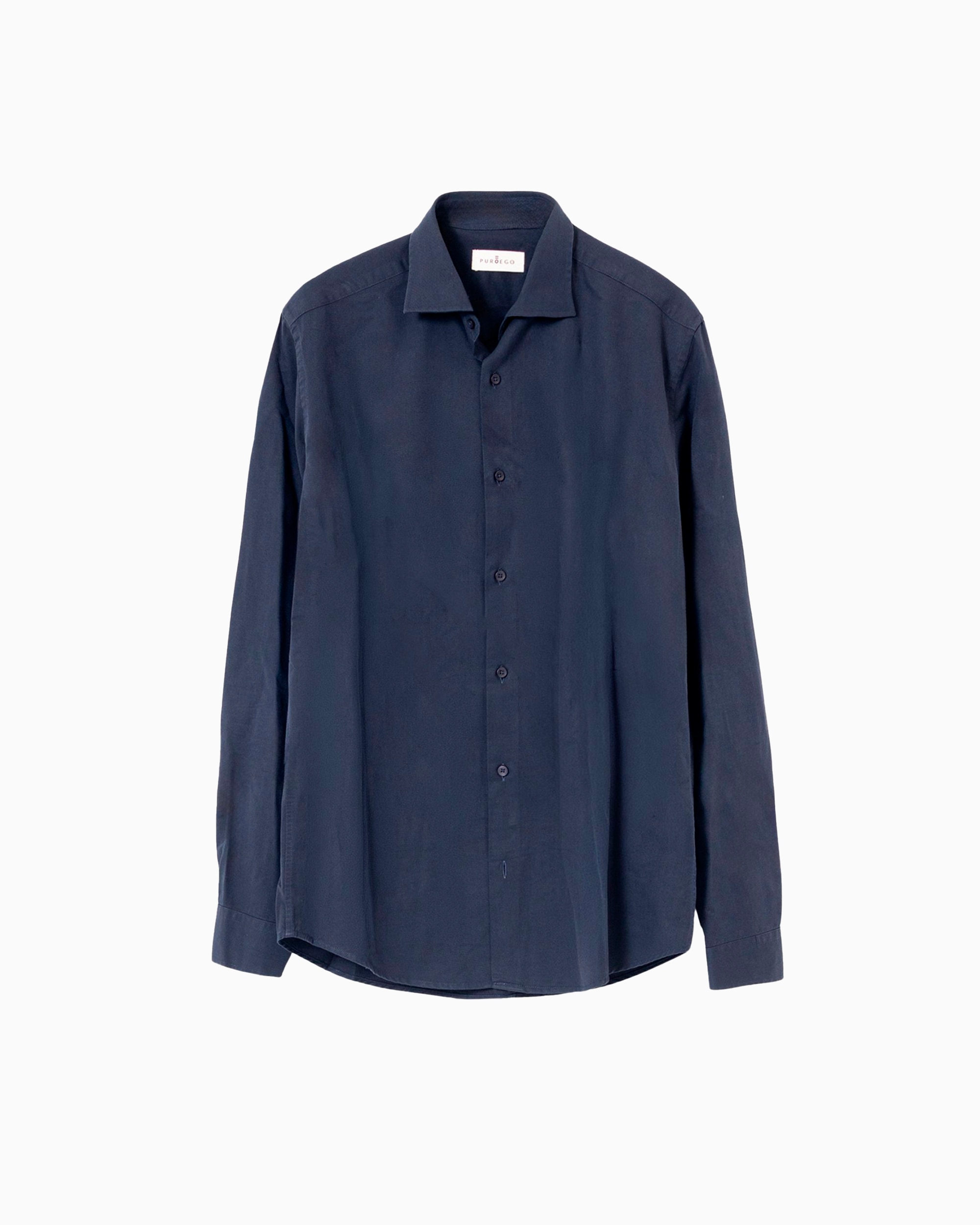 Imagen 5 de Camisa estructura algodón tencel de hombre slim fit - PuroEgo - Azul marino Azul marino