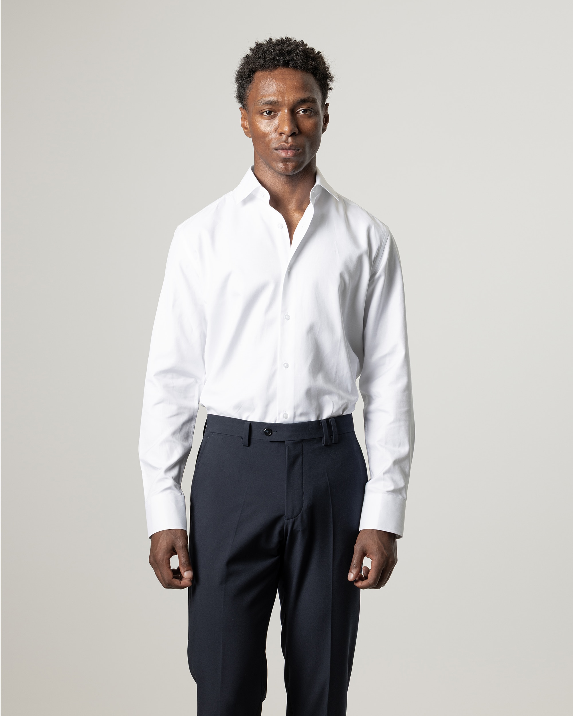 Imagen 0 de Camisa de vestir twill de hombrre regular fit Blanco