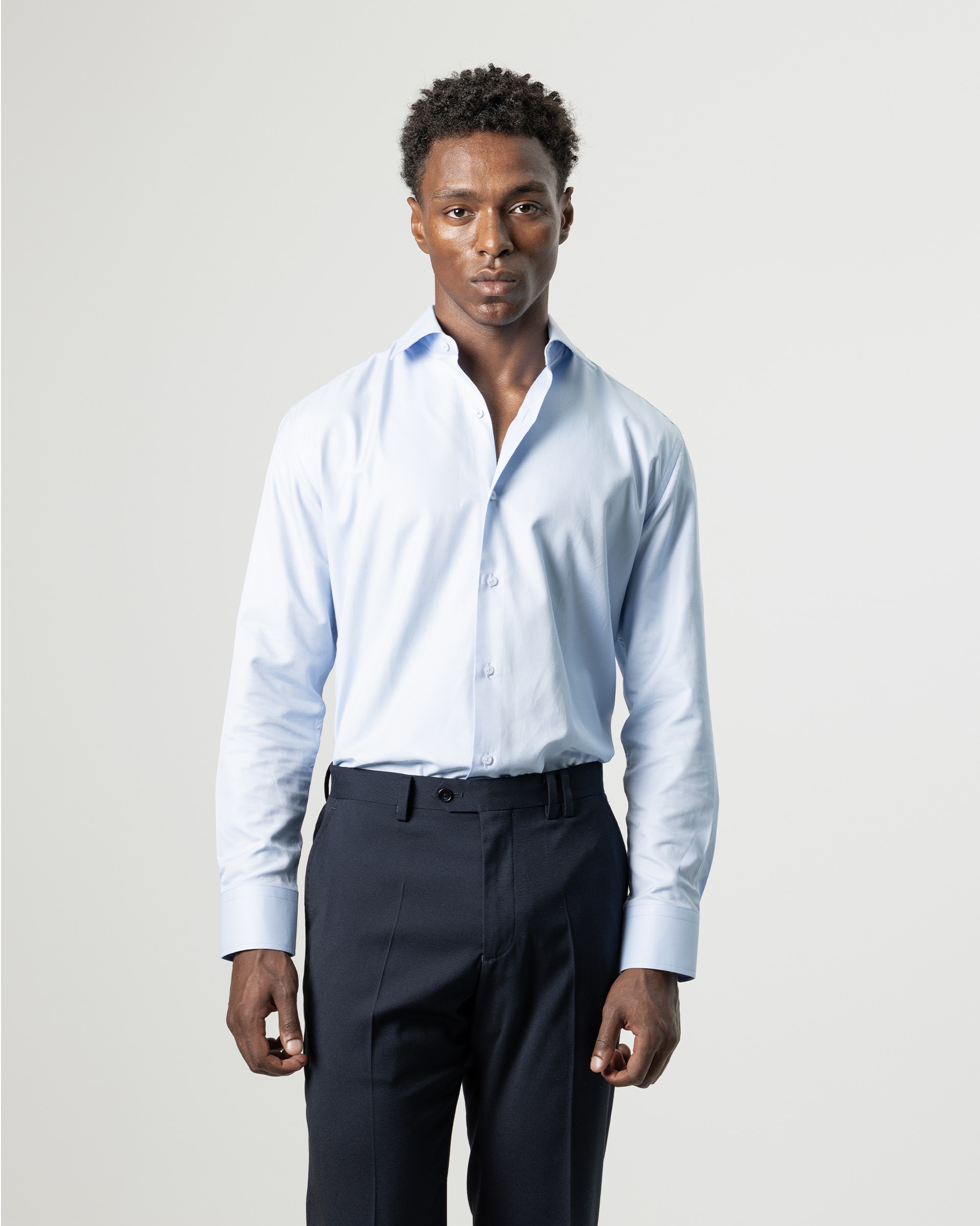 Imagen 0 de Camisa de vestir twill de hombrre regular fit Azul celeste