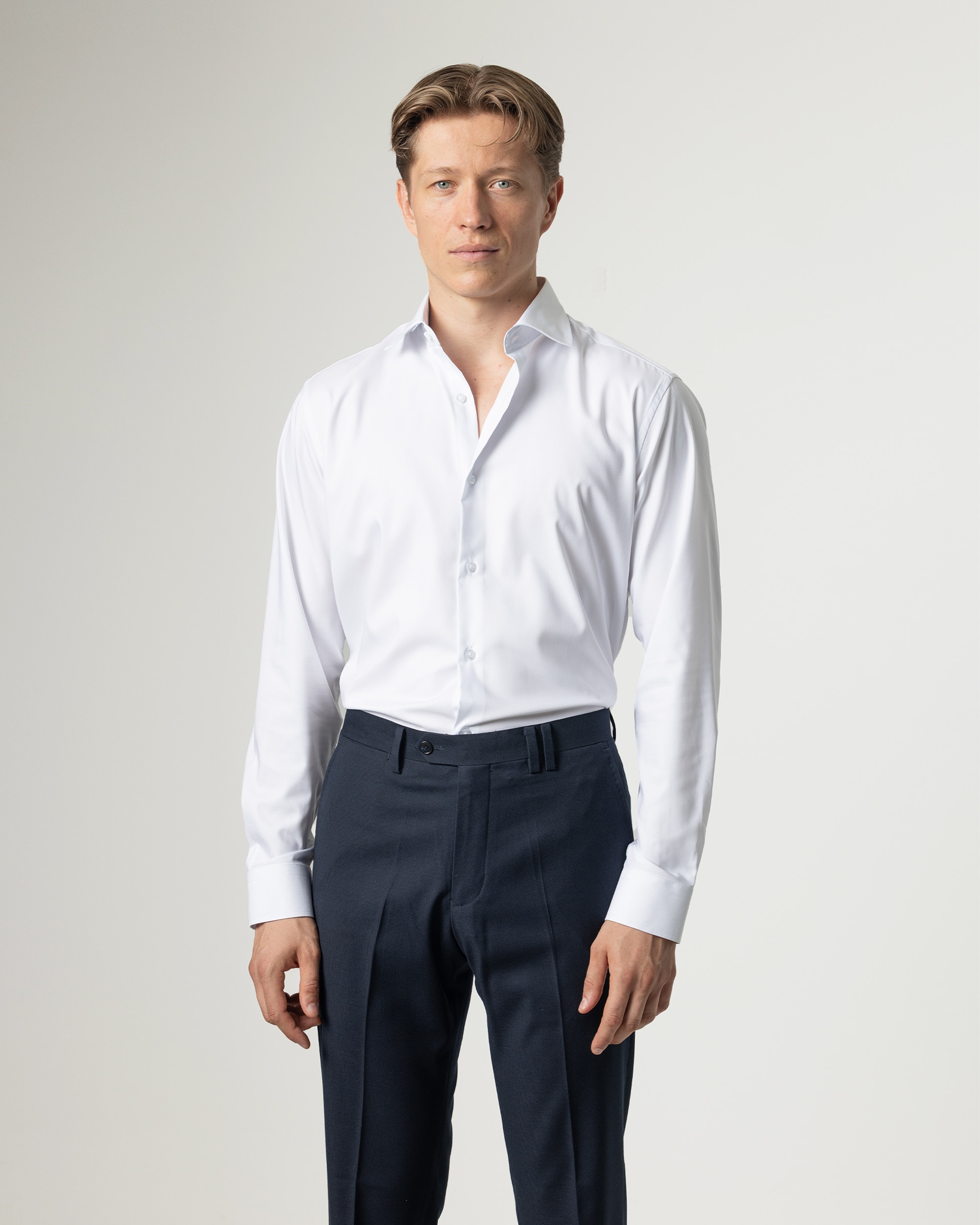 Camisa de vestir waterproof de hombre regular fit - PuroEgo - Blanco Blanco-1