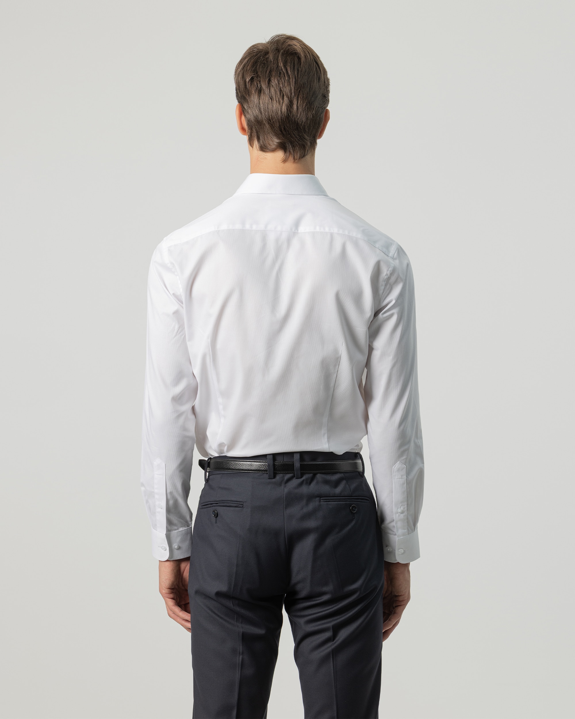 Camisa de vestir estructura de hombre regular fit - PuroEgo - Blanco Blanco-4