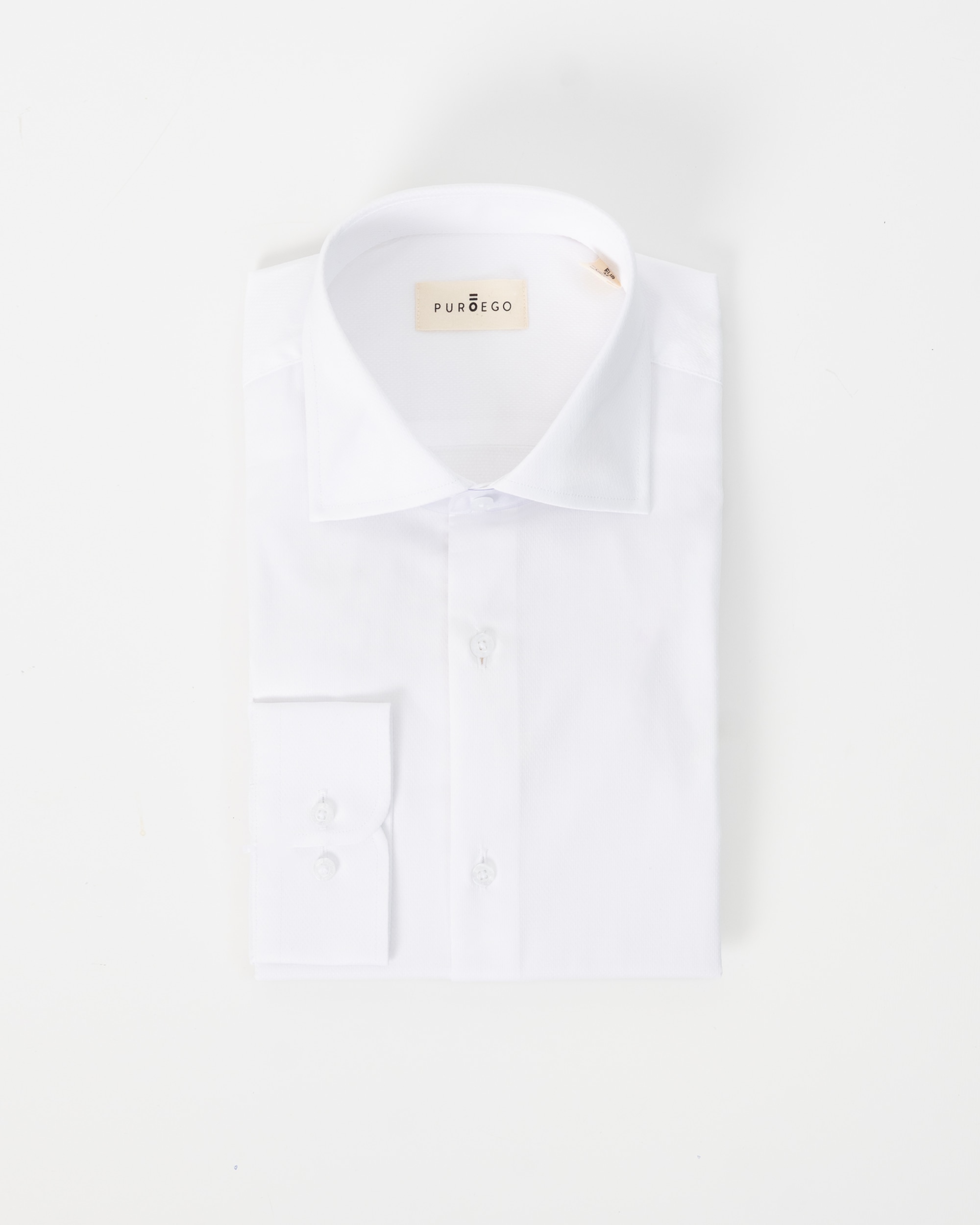 Camisa de vestir estructura de hombre regular fit - PuroEgo - Blanco Blanco-5