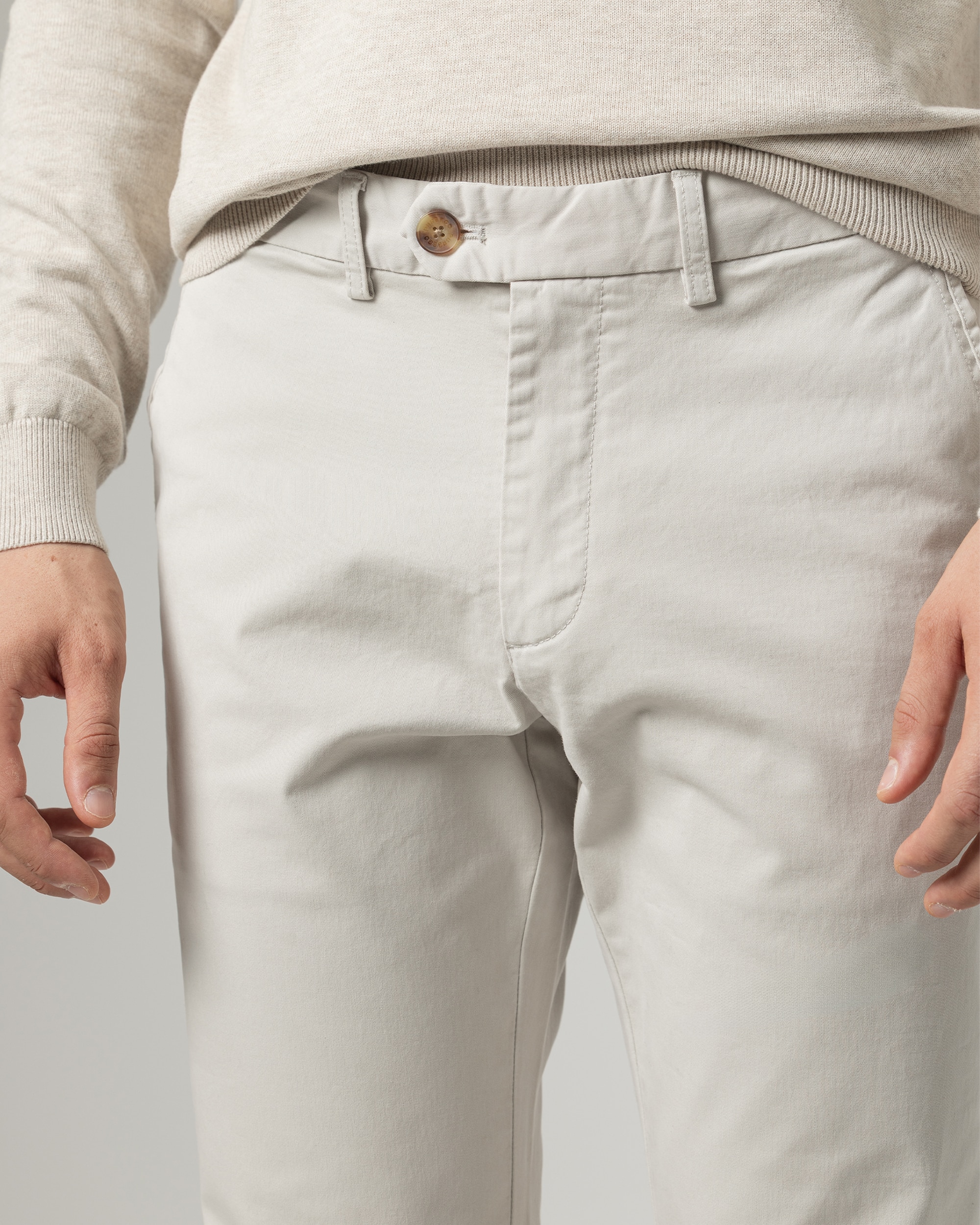 Pantalón chino twill de hombre slim fit - PuroEgo - Piedra Piedra-3
