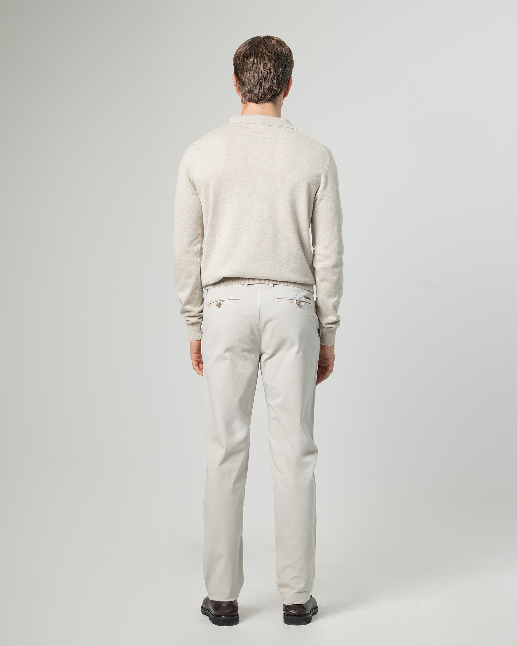 Pantalón chino twill de hombre slim fit - PuroEgo - Piedra Piedra-4