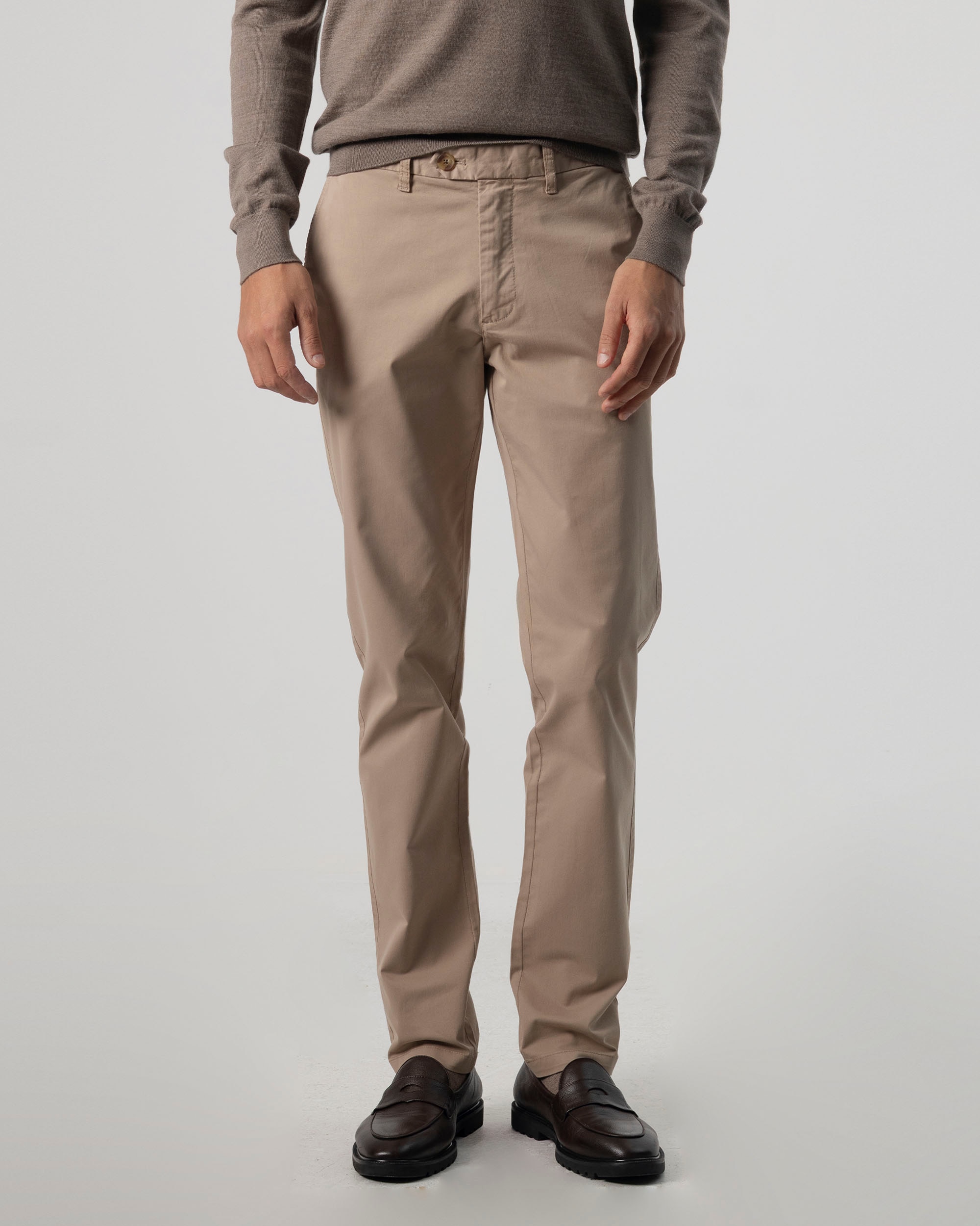 Imagen 2 de Pantalón chino twill de hombre slim fit - PuroEgo - Beige Beige