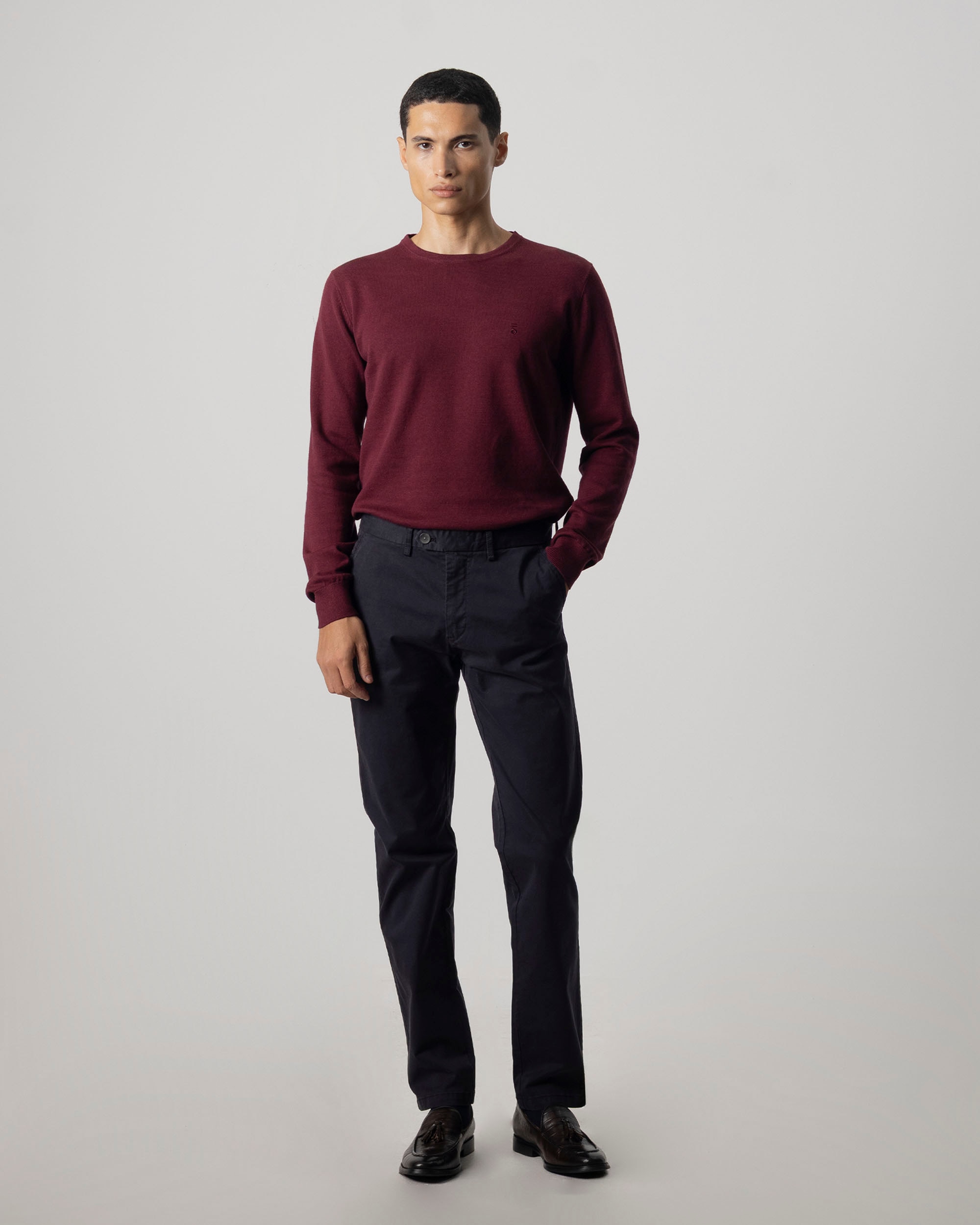Imagen 1 de Pantalón chino twill de hombre slim fit - PuroEgo - Azul Azul
