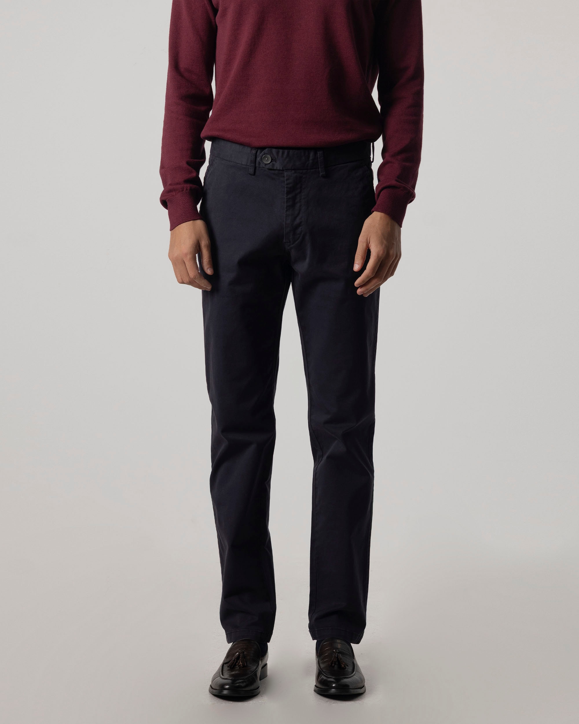 Imagen 2 de Pantalón chino twill de hombre slim fit - PuroEgo - Azul Azul