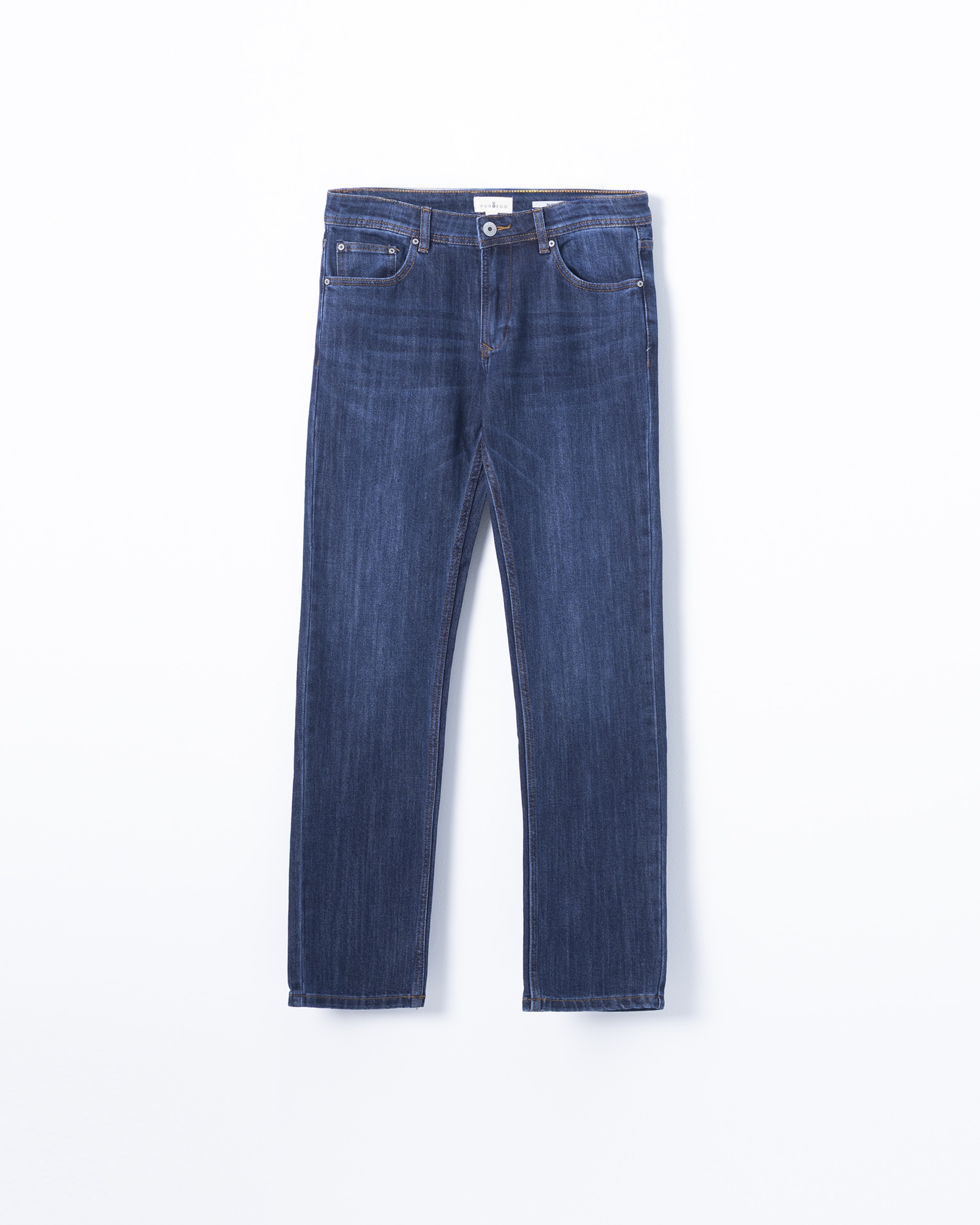 Imagen 5 de Pantalón vaquero strecht de hombre slim fit - PuroEgo - Azul oscuro Azul oscuro