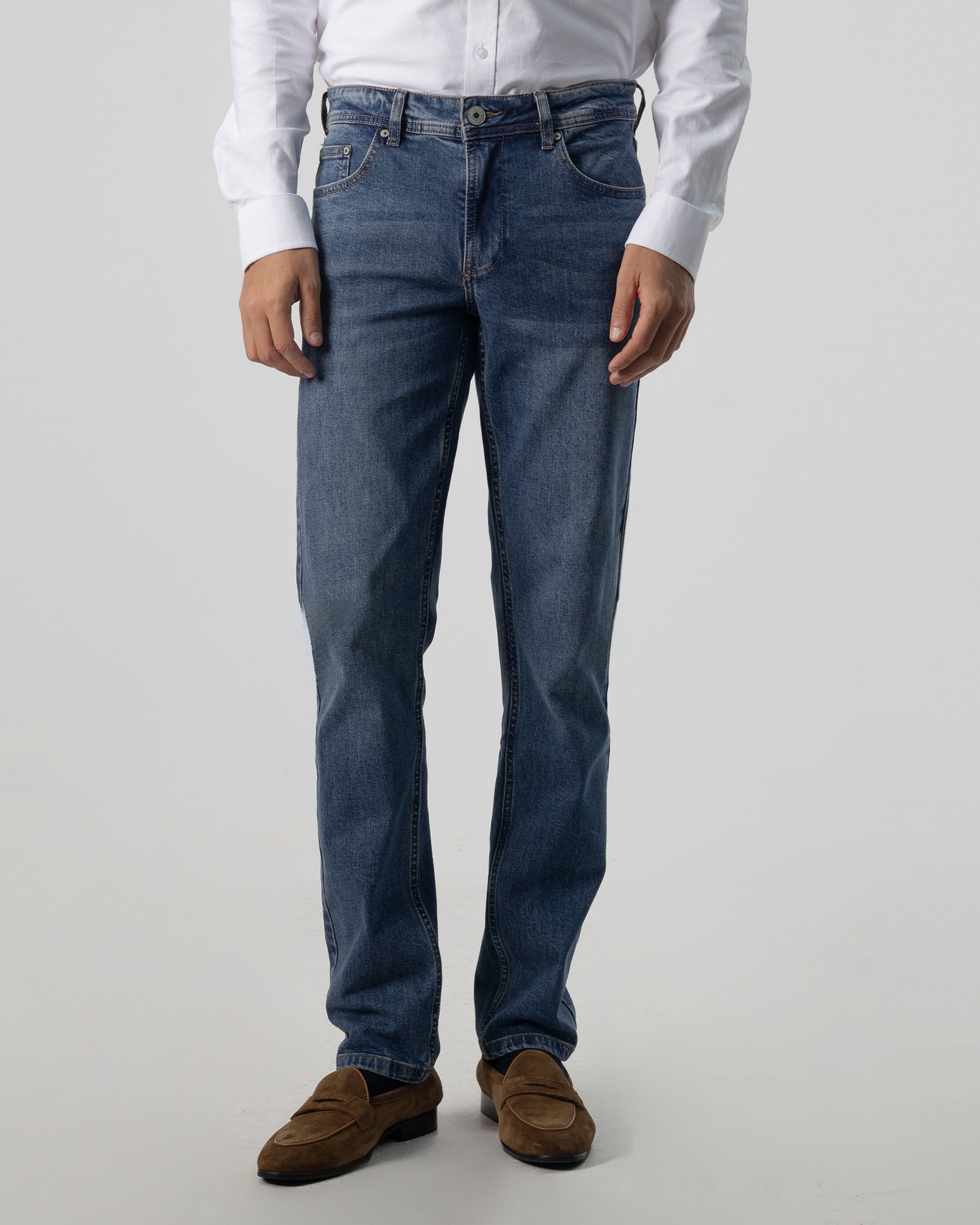 Imagen 2 de Pantalón vaquero algodón de hombre slim fit - PuroEgo - Azul denim Azul denim