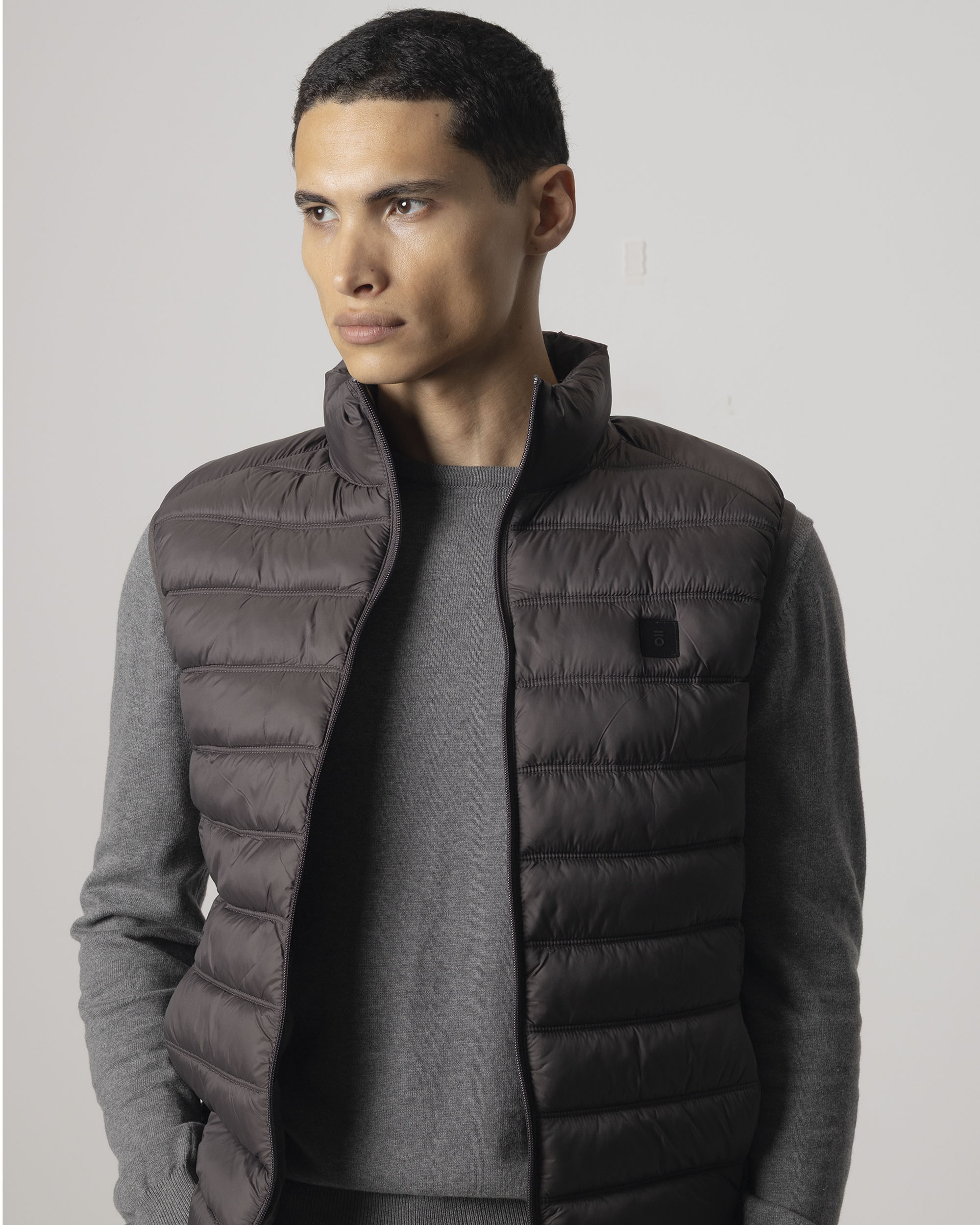 Imagen 3 de Chaleco ultralight acolchado de hombre - PuroEgo - Gris oscuro Gris oscuro