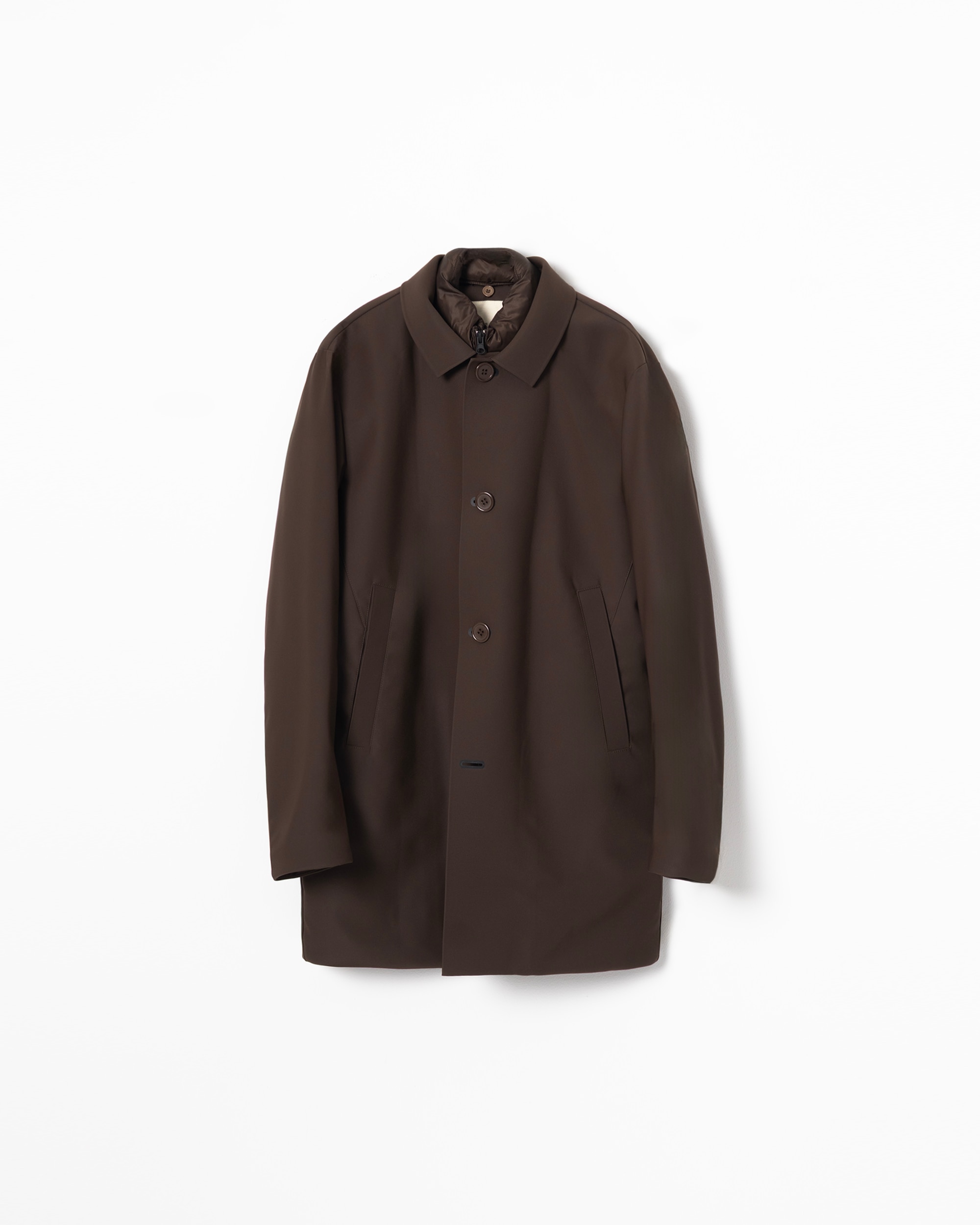 Gabardina acolchada cuello desmontable de hombre - PuroEgo - Marrón Marrón-5