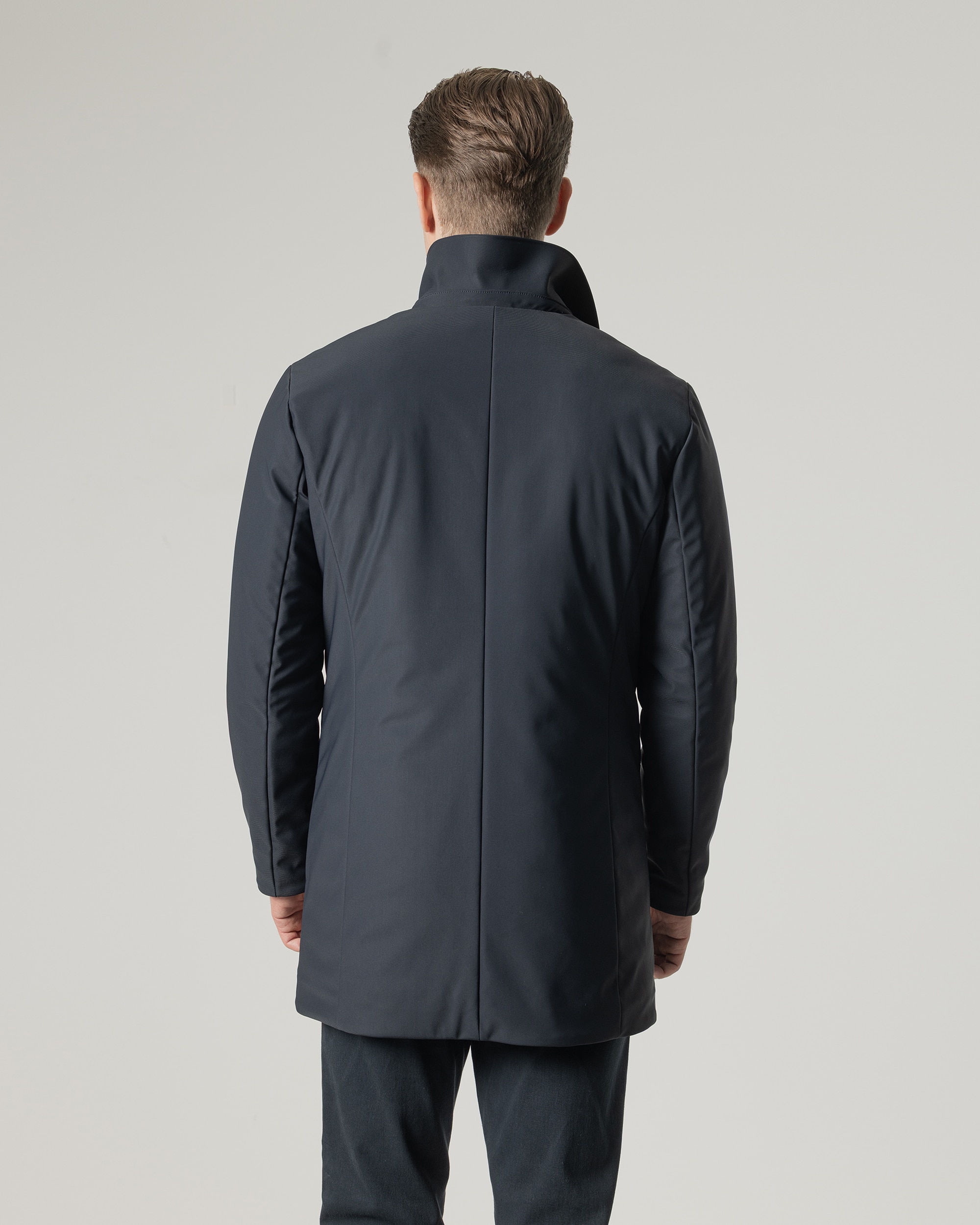 Gabardina acolchada cuello desmontable de hombre - PuroEgo - Azul marino Azul marino-4