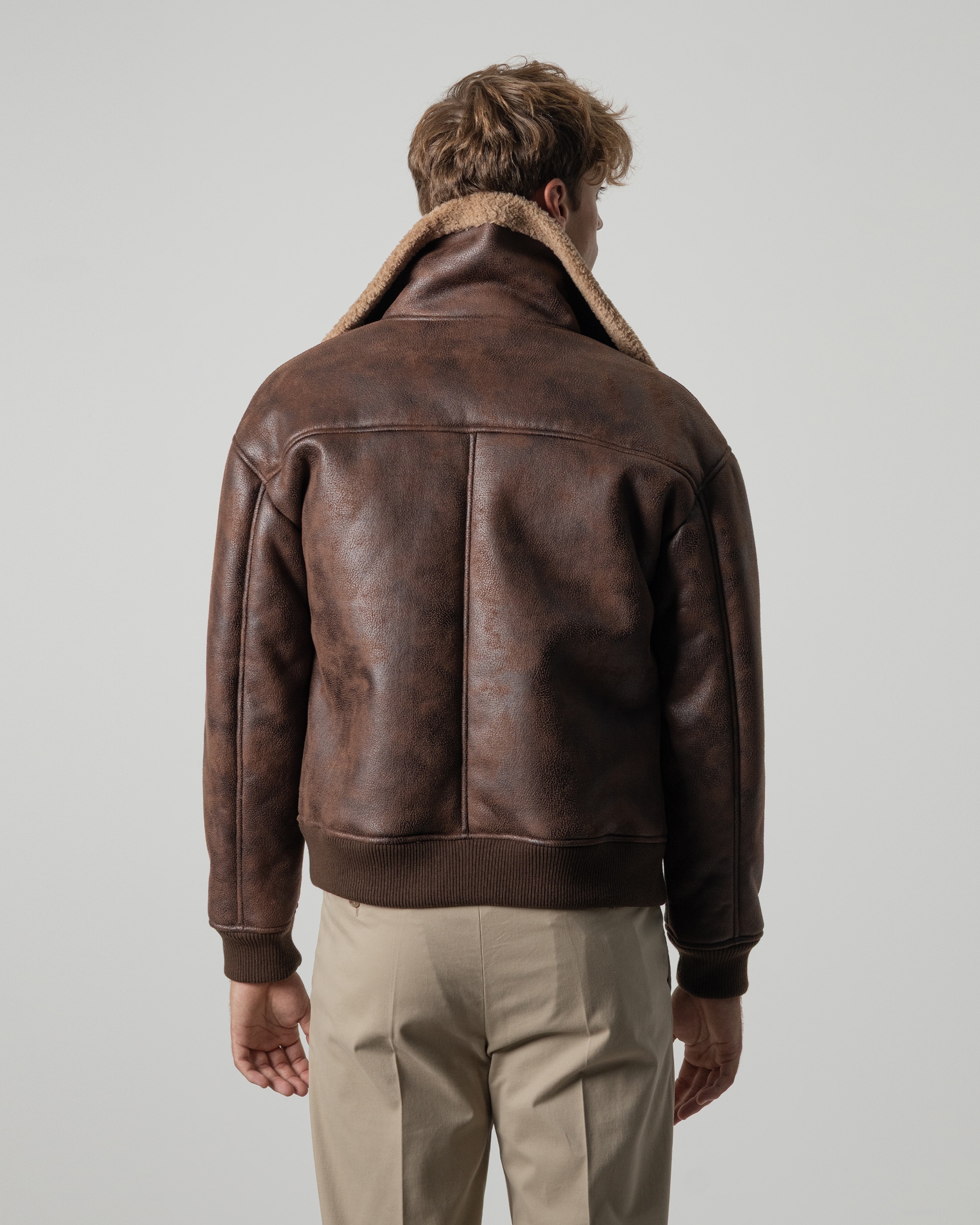 Imagen 4 de Cazadora aviador de hombre - PuroEgo - Marrón Marrón