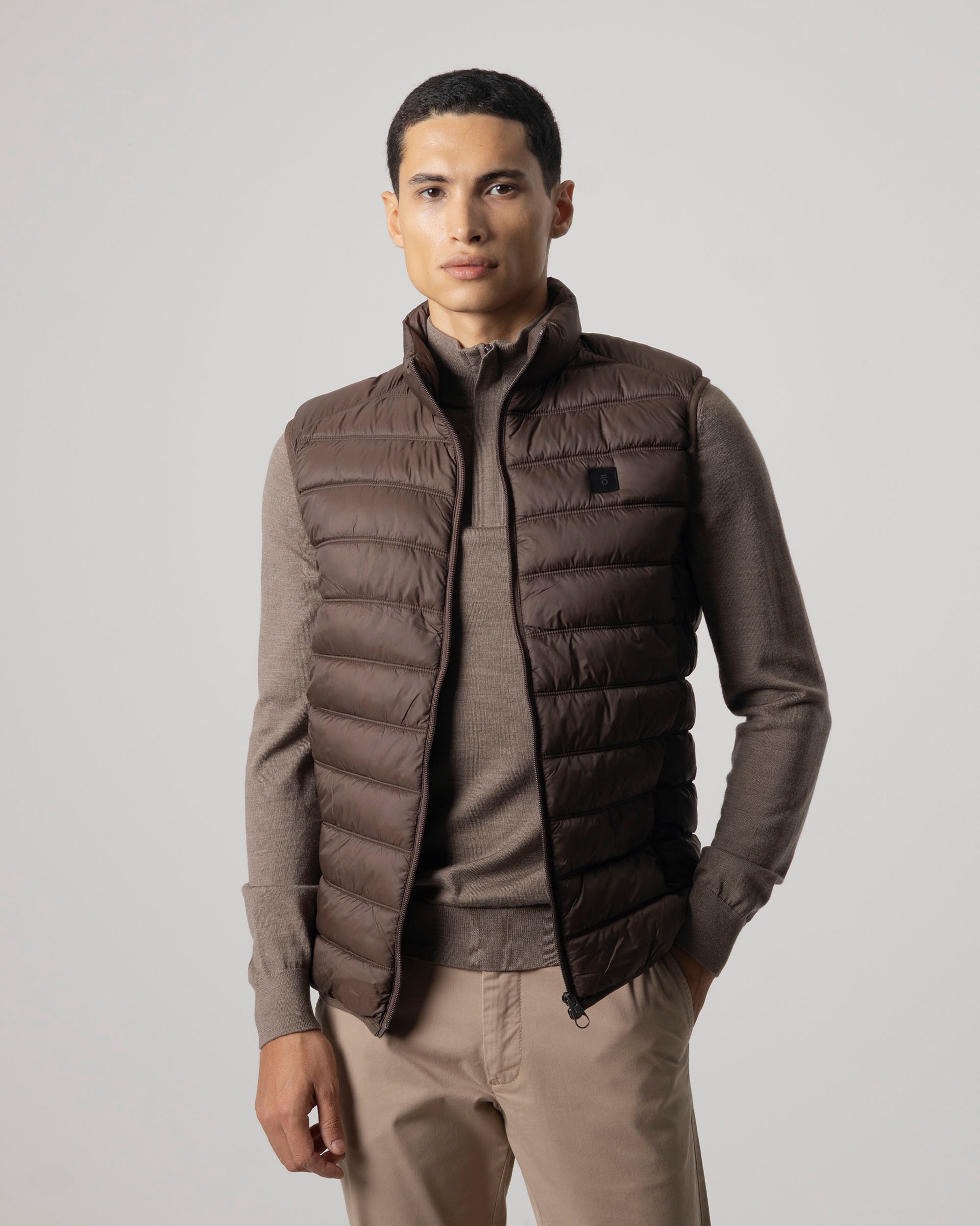 Imagen 1 de Chaleco ultralight acolchado de hombre - PuroEgo - Marrón oscuro Marrón oscuro