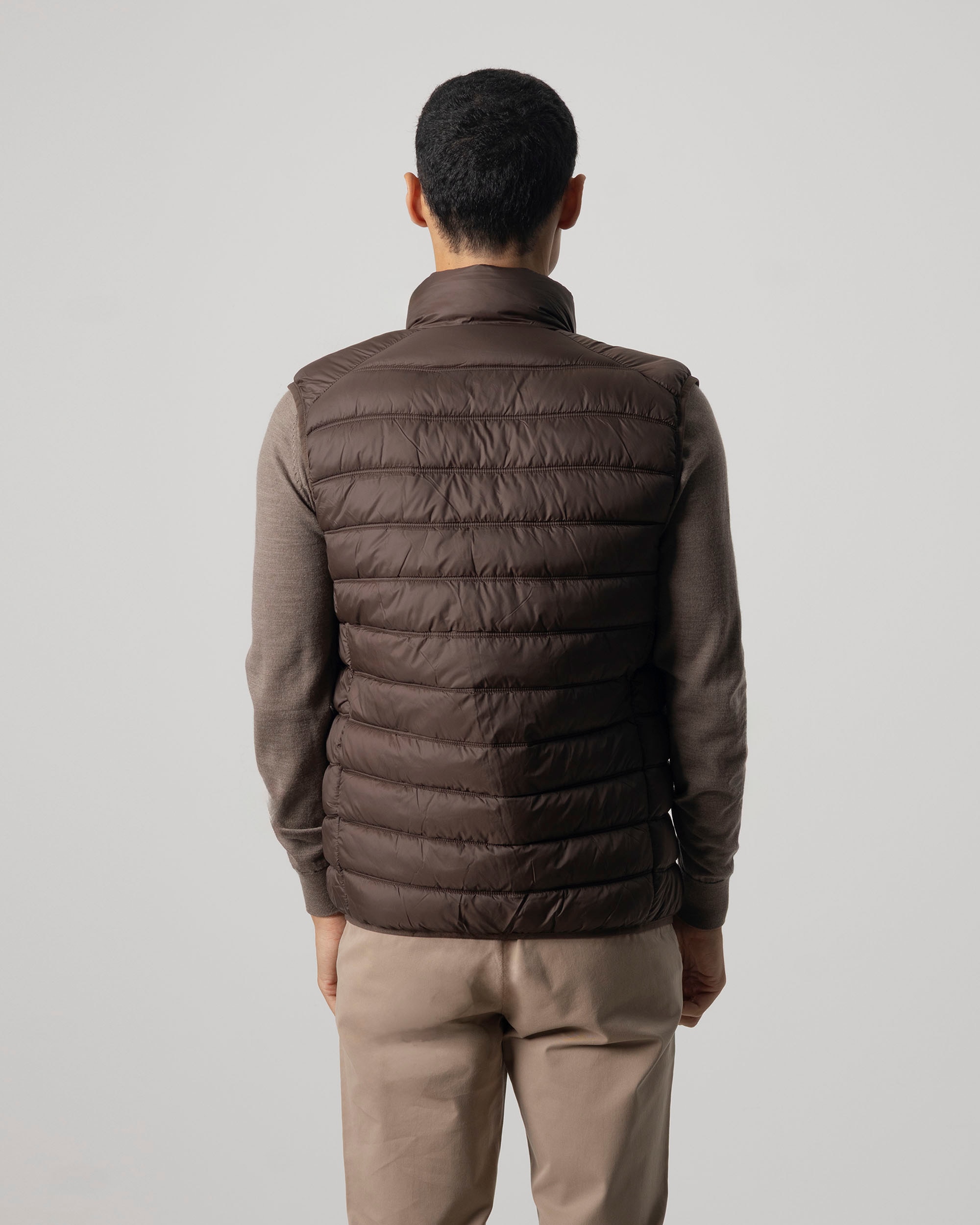 Imagen 4 de Chaleco ultralight acolchado de hombre - PuroEgo - Marrón oscuro Marrón oscuro