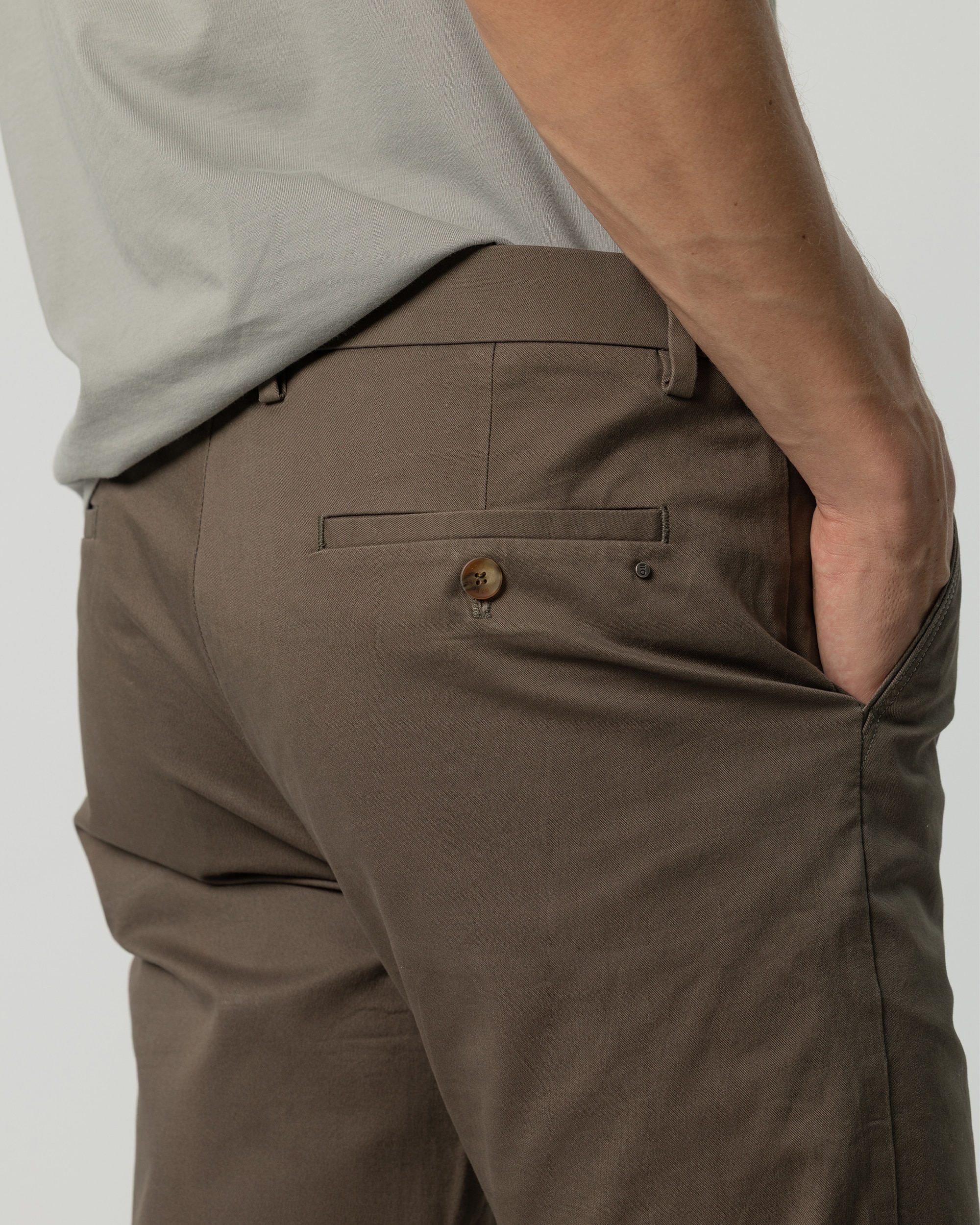 Pantalón chino de hombre flex fit - PuroEgo - Verde oscuro Verde oscuro-3