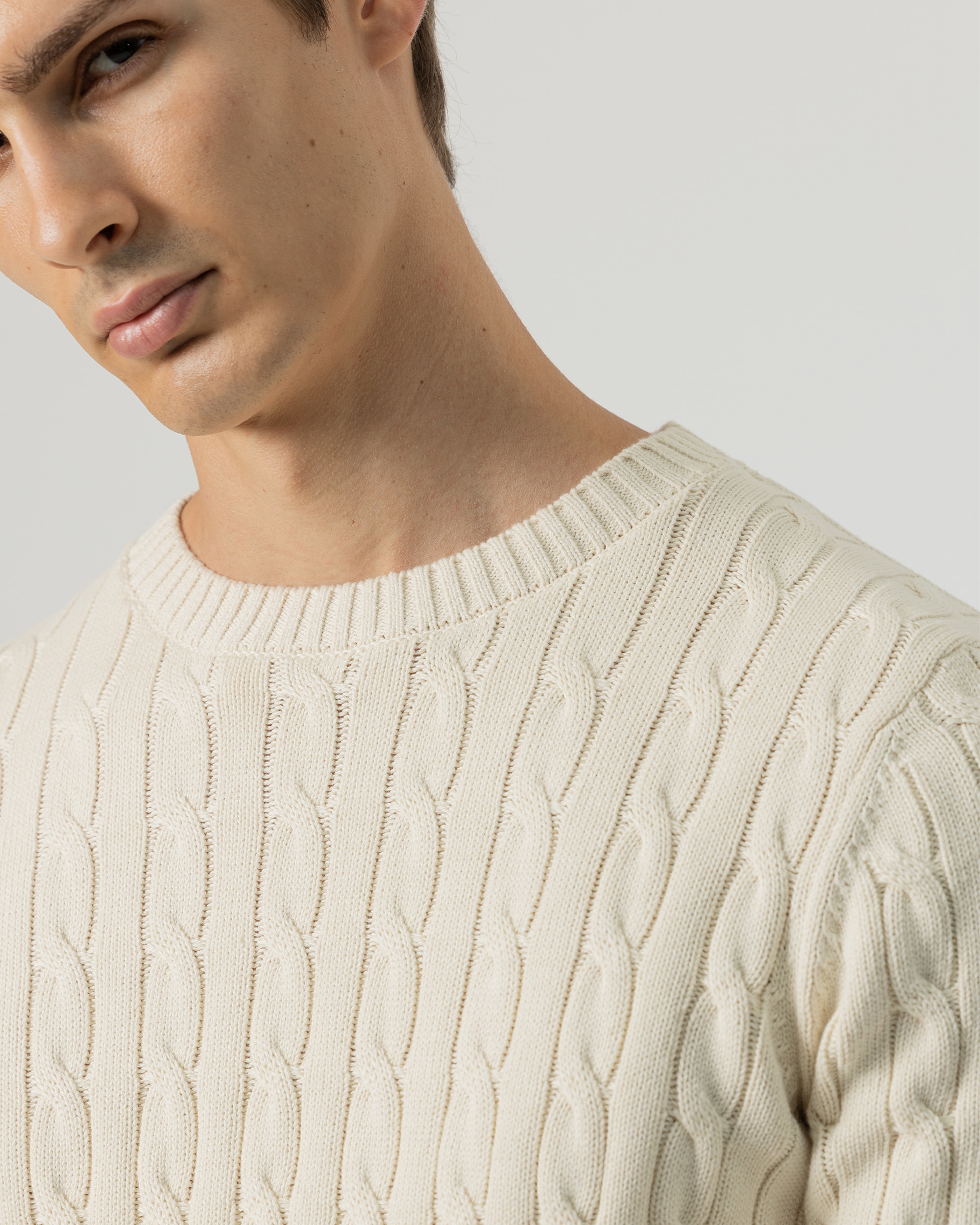 Jersey de punto ochos de hombre - PuroEgo - Crudo Crudo-3