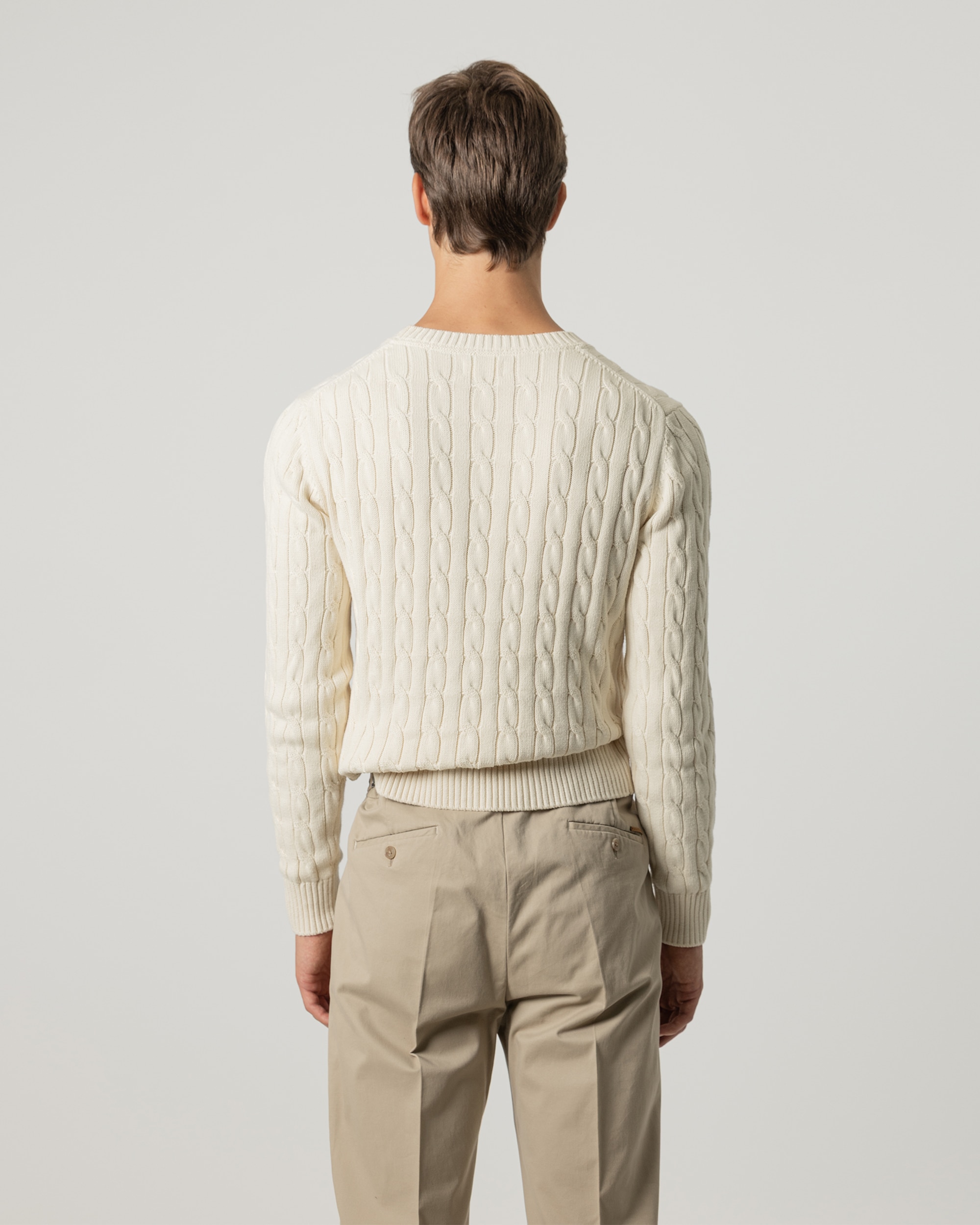 Jersey de punto ochos de hombre - PuroEgo - Crudo Crudo-4