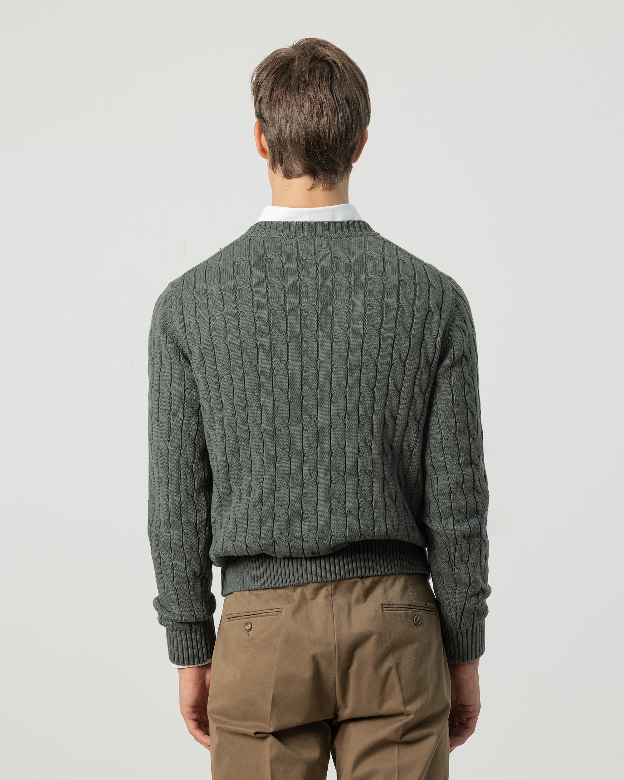 Jersey de punto ochos de hombre - PuroEgo - Verde Verde-4