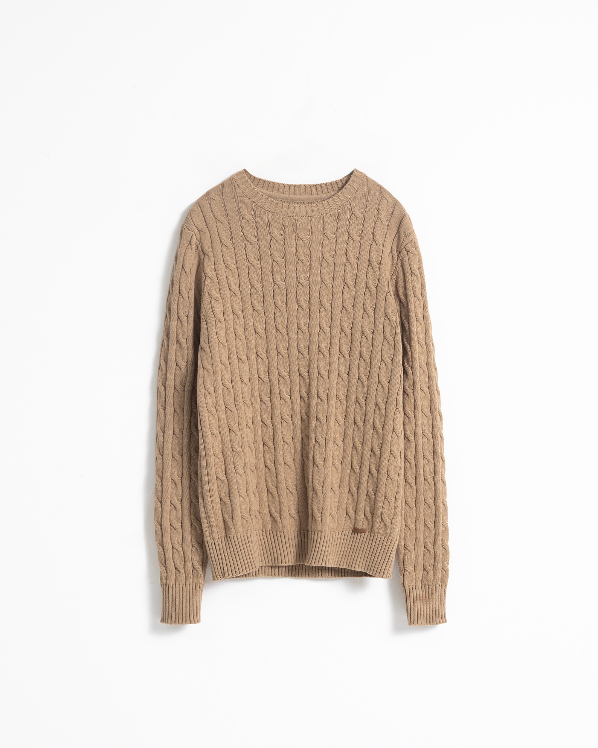 Jersey de punto ochos de hombre - PuroEgo - Tostado Tostado-5