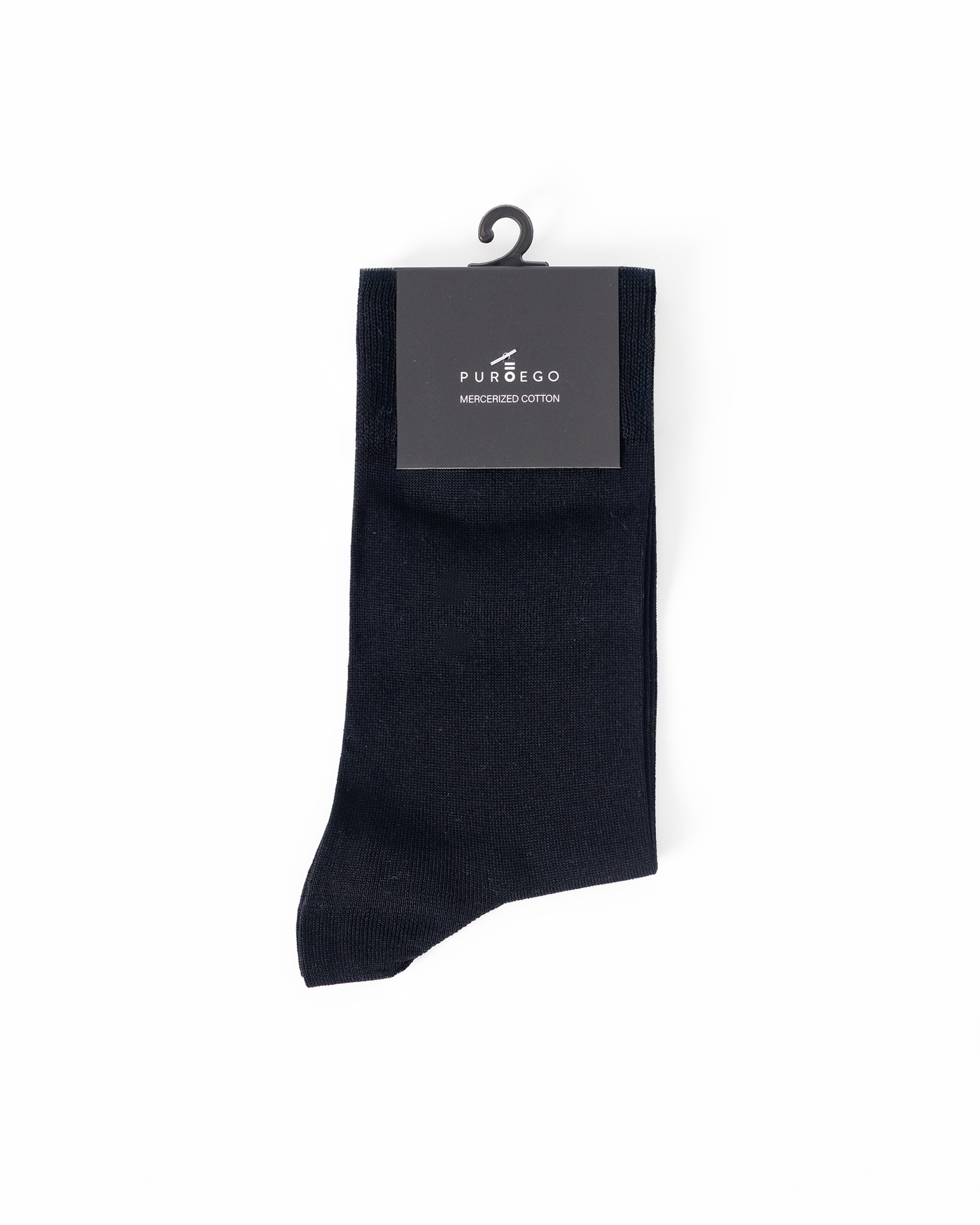 Calcetines altos mercerizados - PuroEgo - Negro Negro-3