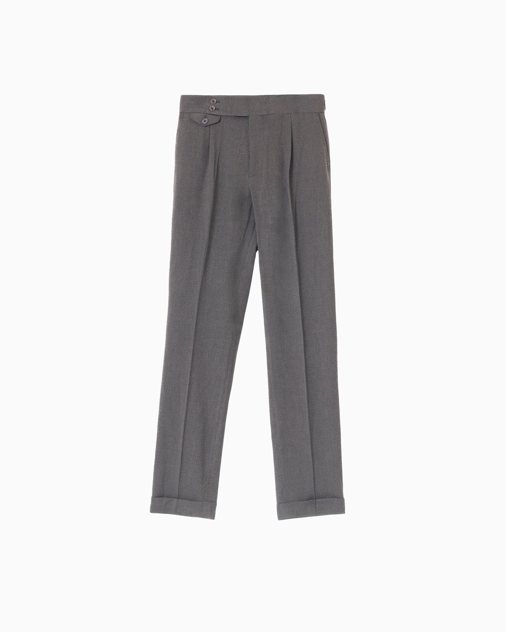 Pantalón de vestir con pinzas de hombre wide fit - PuroEgo - Gris oscuro Gris oscuro-5