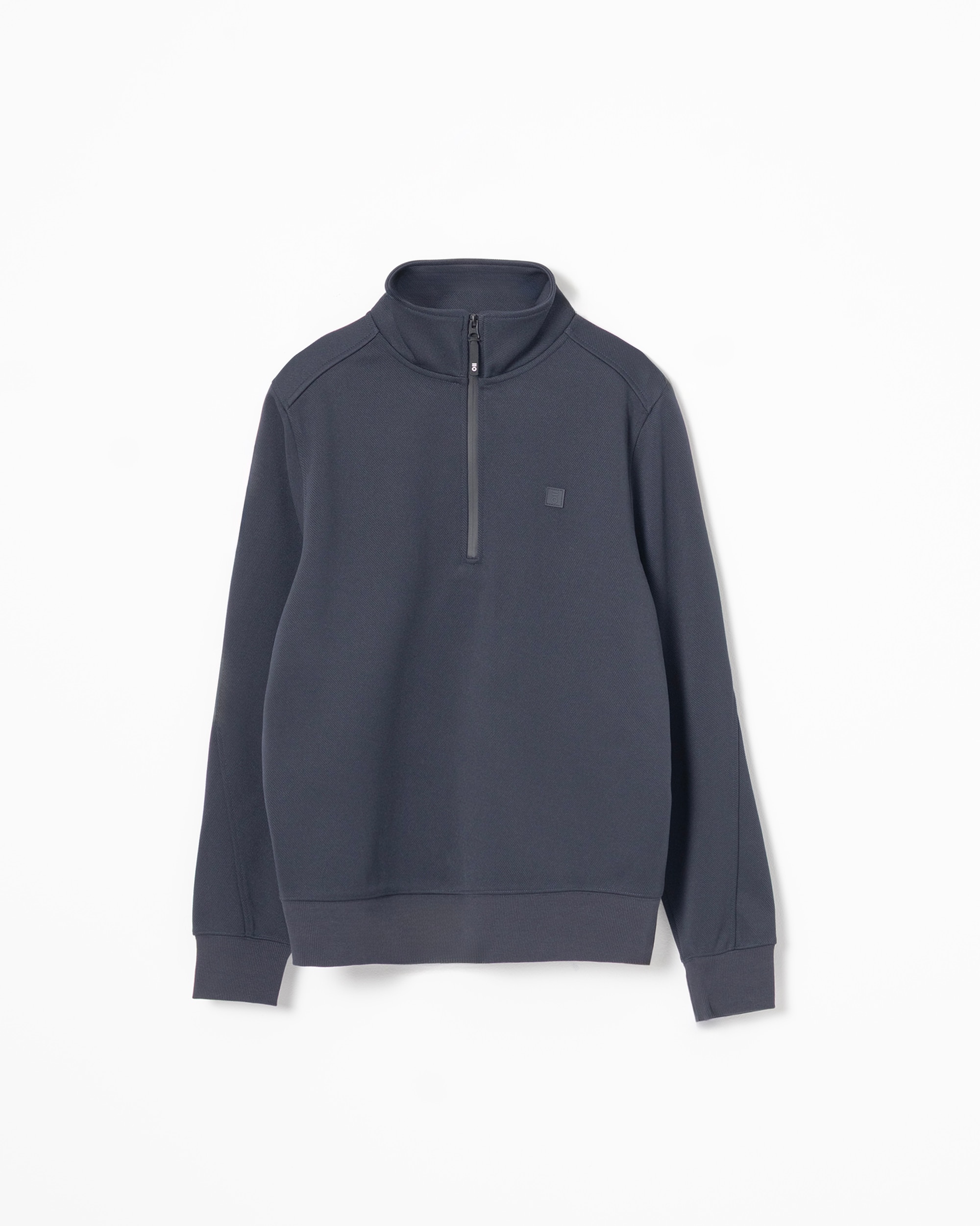 Sudadera técnica cuello mock media cremallera de hombre - PuroEgo - Azul oscuro Azul oscuro-5