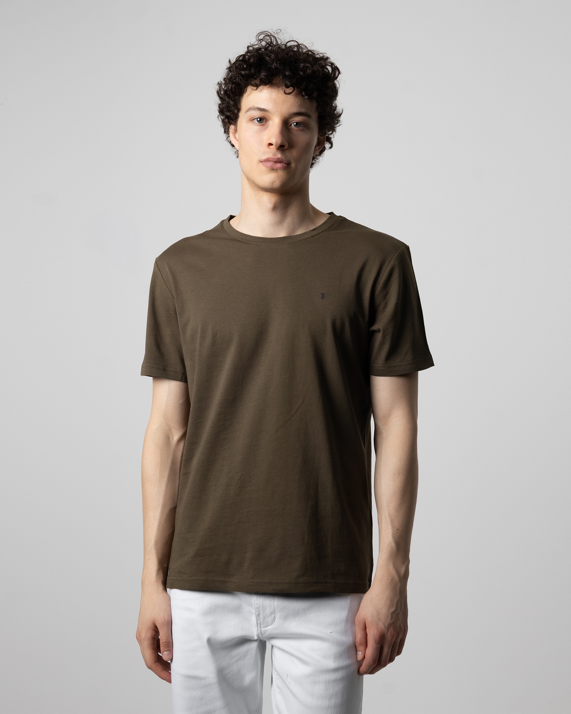 Camiseta básica de hombre manga corta - PuroEgo - Kaki Kaki-1