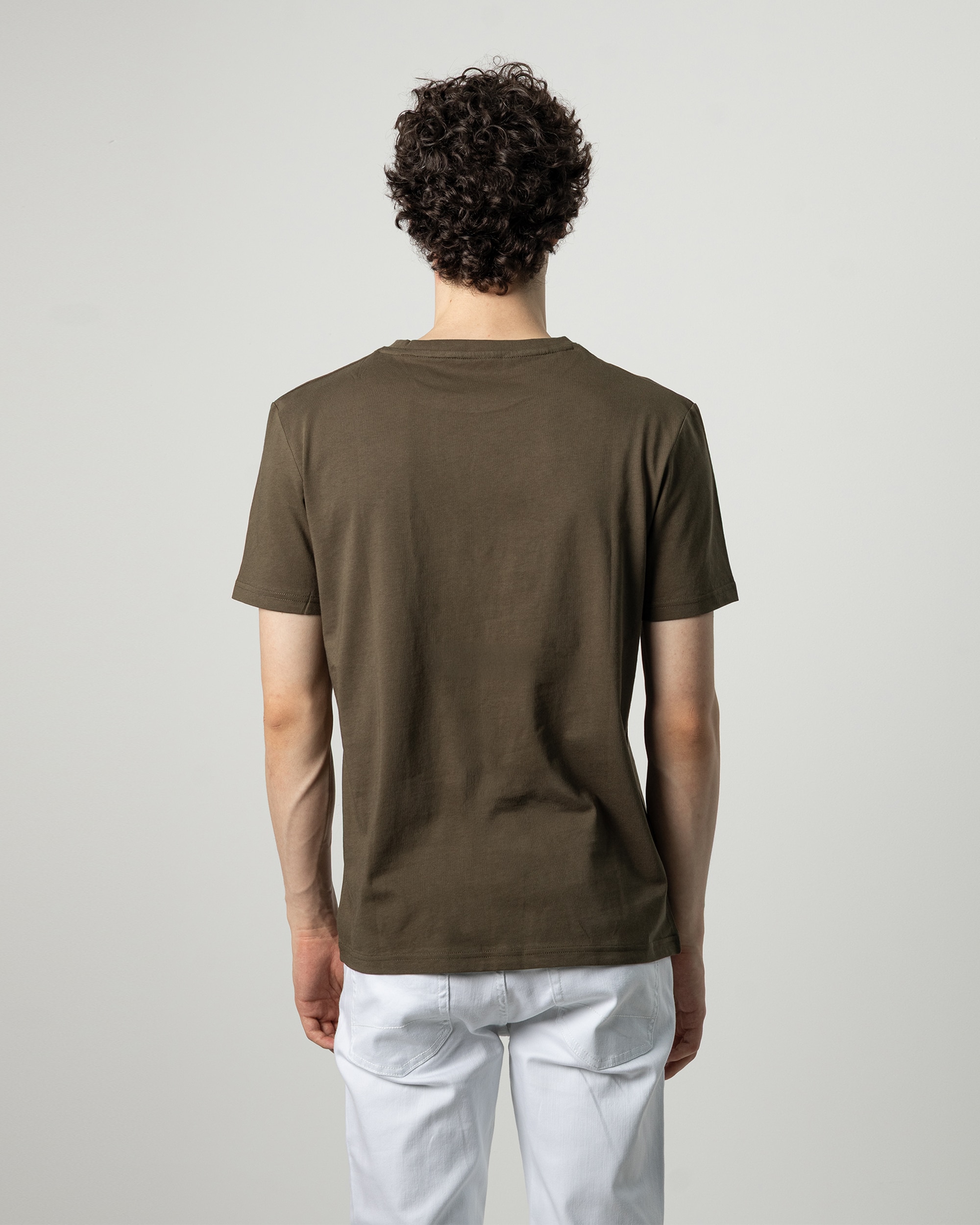 Camiseta básica de hombre manga corta - PuroEgo - Kaki Kaki-4