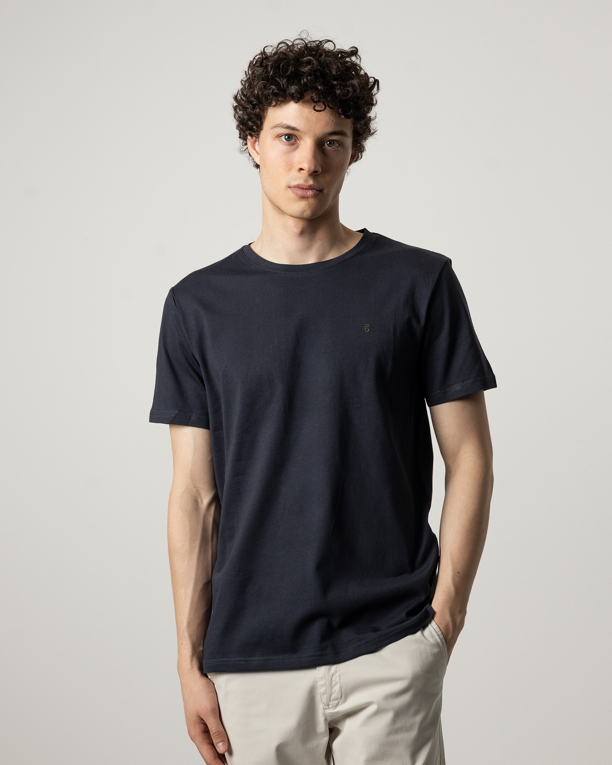 Camiseta básica de hombre manga corta - PuroEgo - Azul marino Azul marino-1