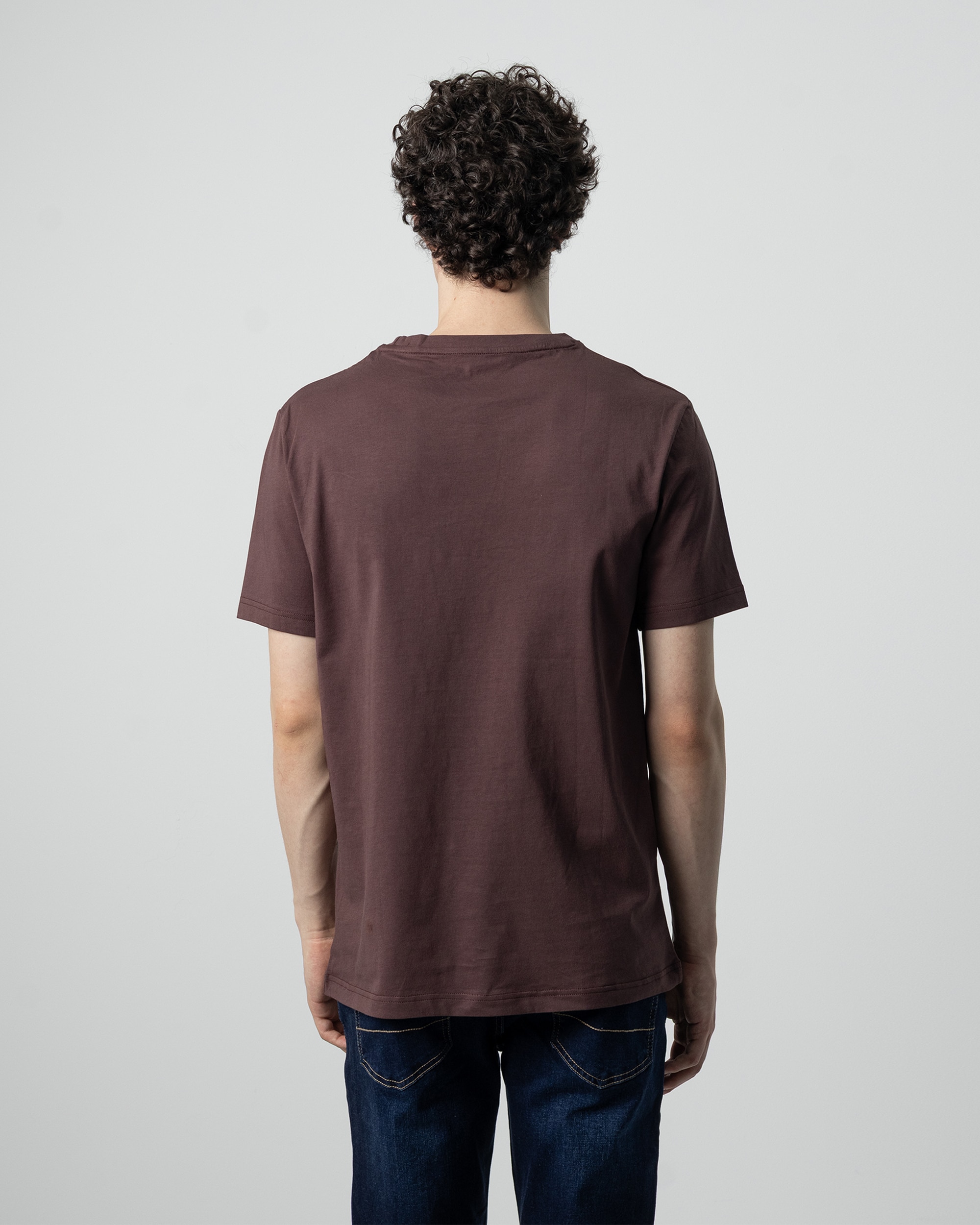 Camiseta básica de hombre manga corta - PuroEgo - Marrón Marrón-4