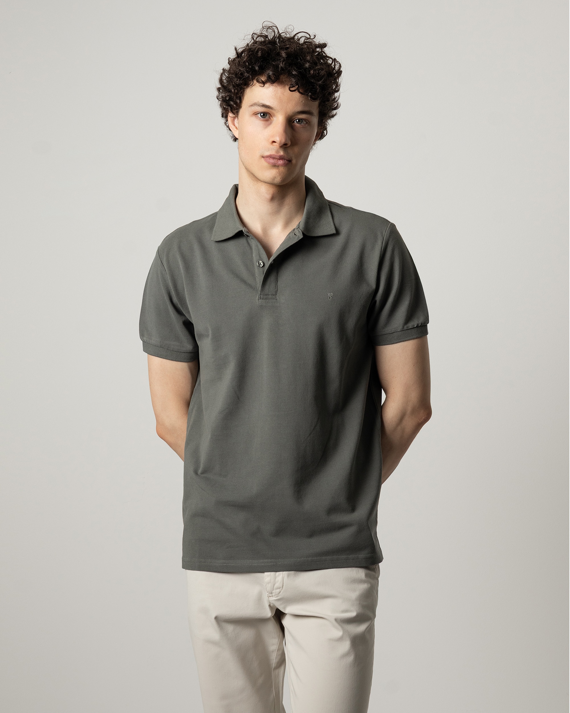 Imagen 1 de Polo básico de hombre manga corta - PuroEgo - Verde Verde