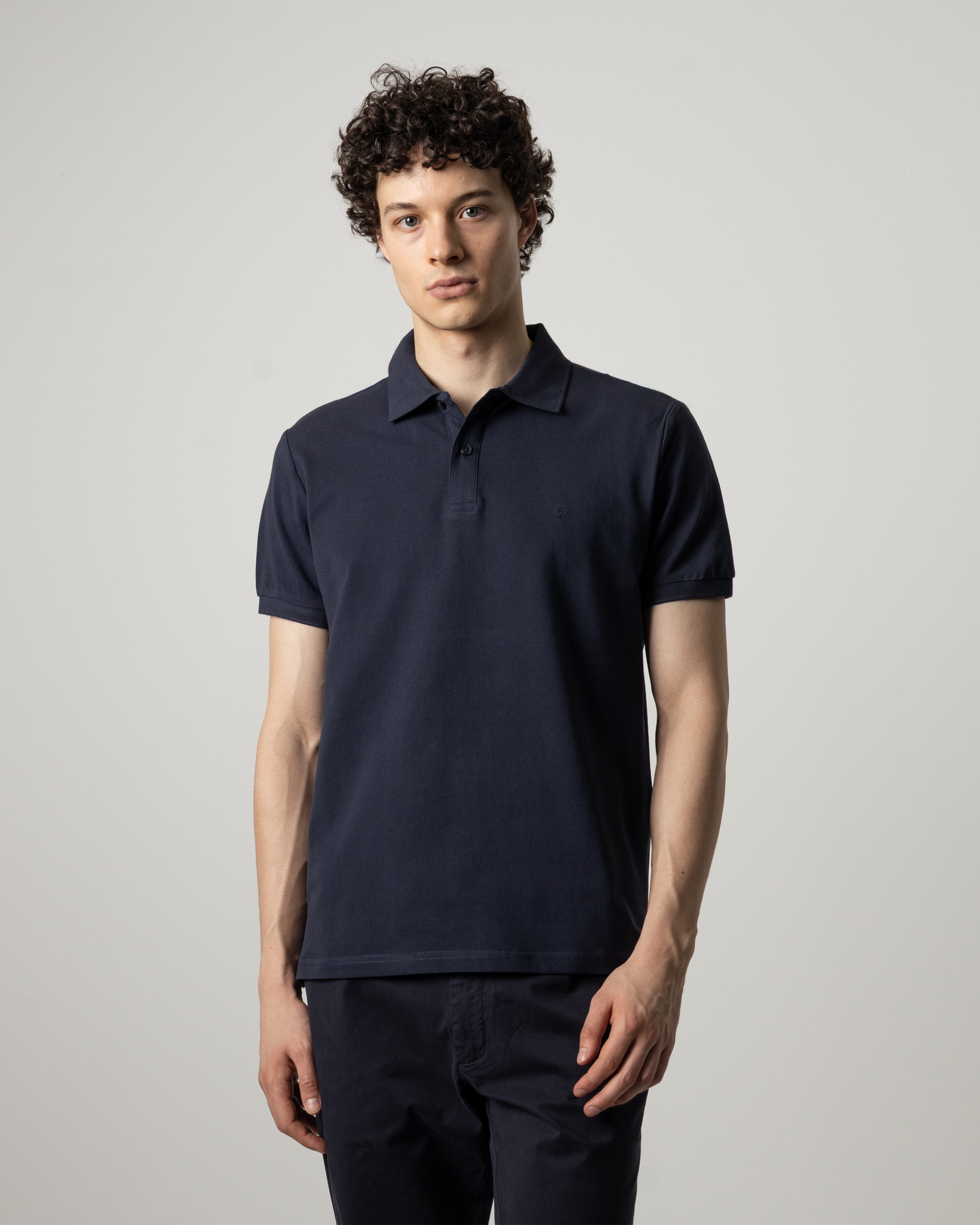 Imagen 1 de Polo básico de hombre manga corta Azul marino