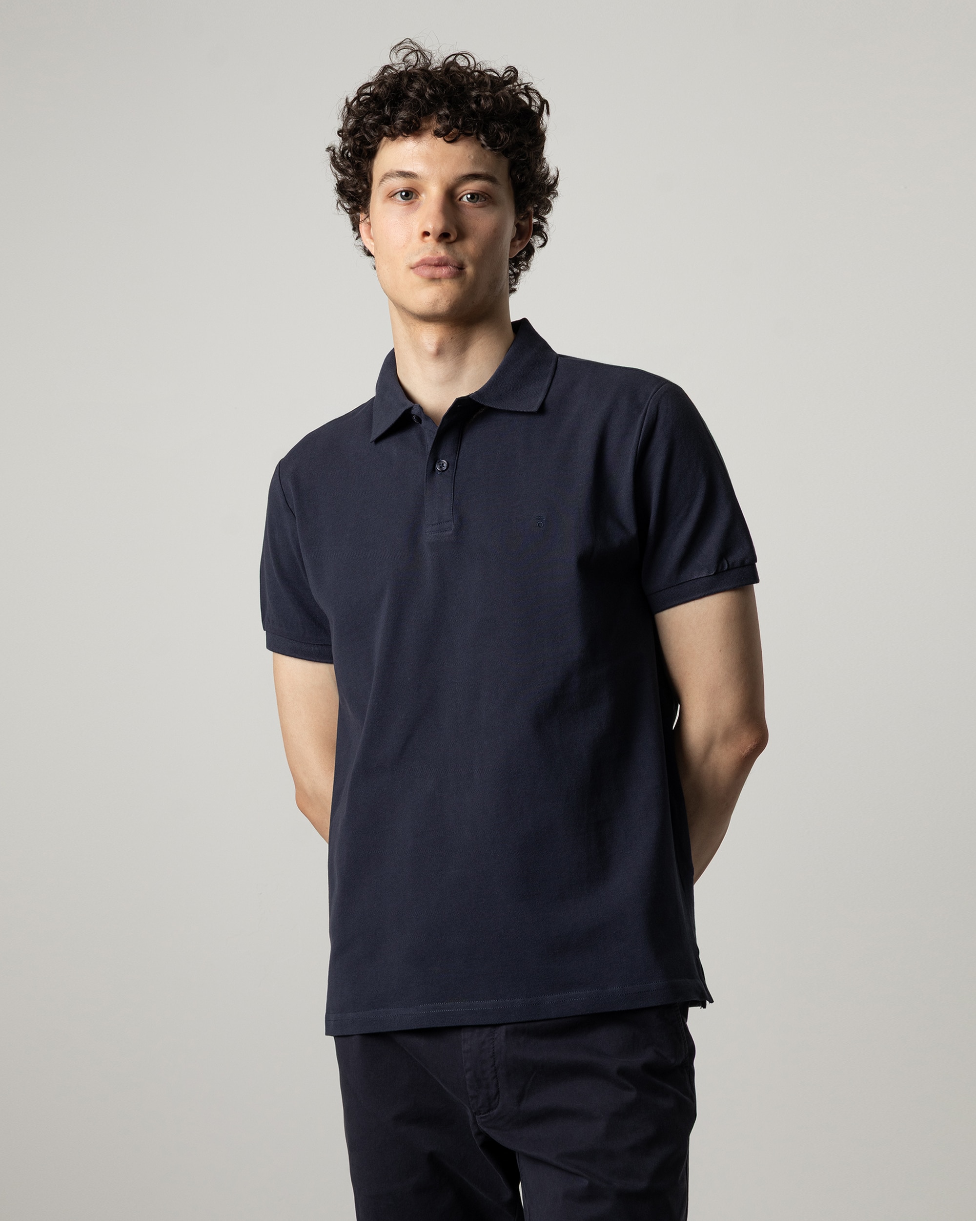 Imagen 2 de Polo básico de hombre manga corta - PuroEgo - Azul marino Azul marino