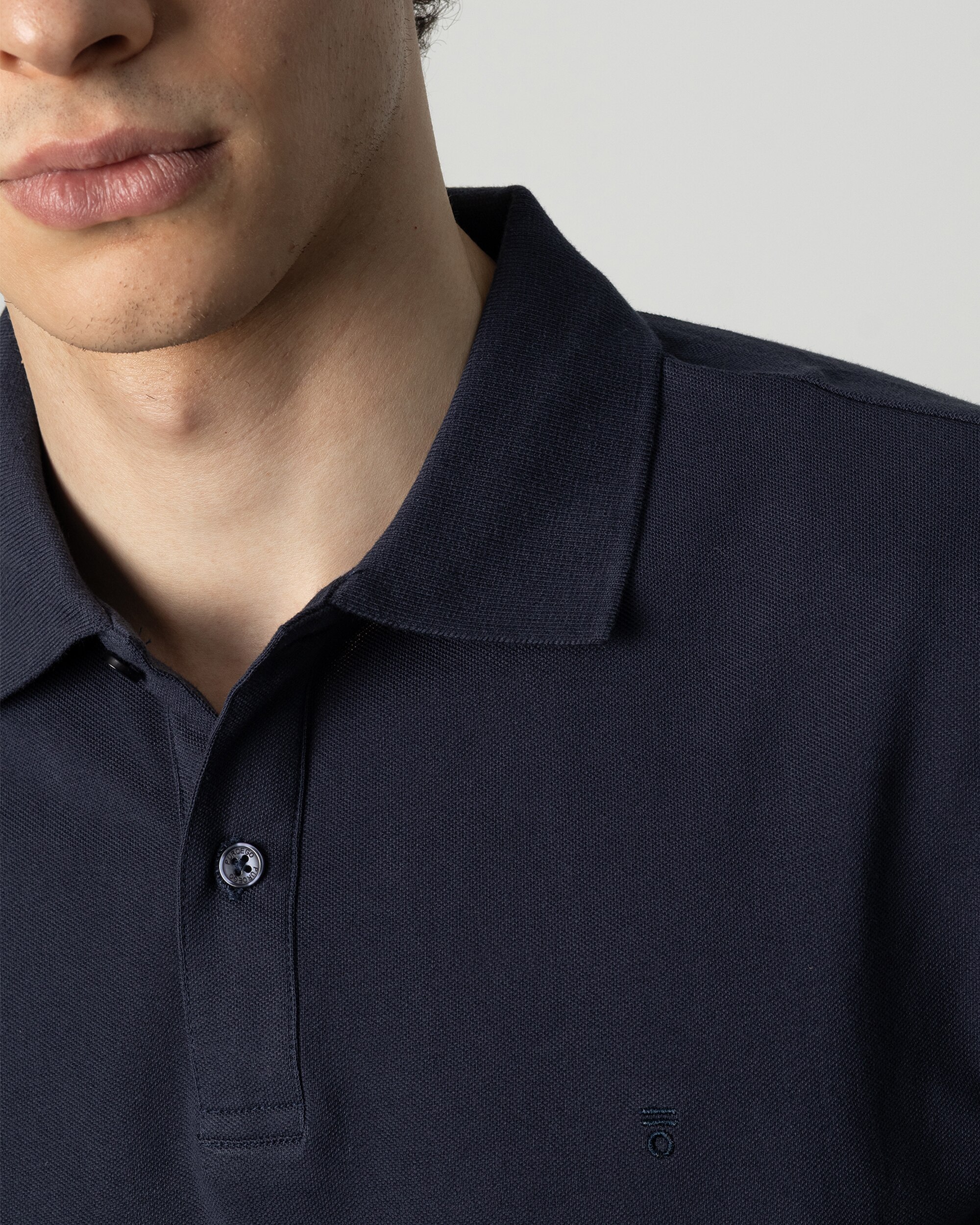 Imagen 3 de Polo básico de hombre manga corta - PuroEgo - Azul marino Azul marino