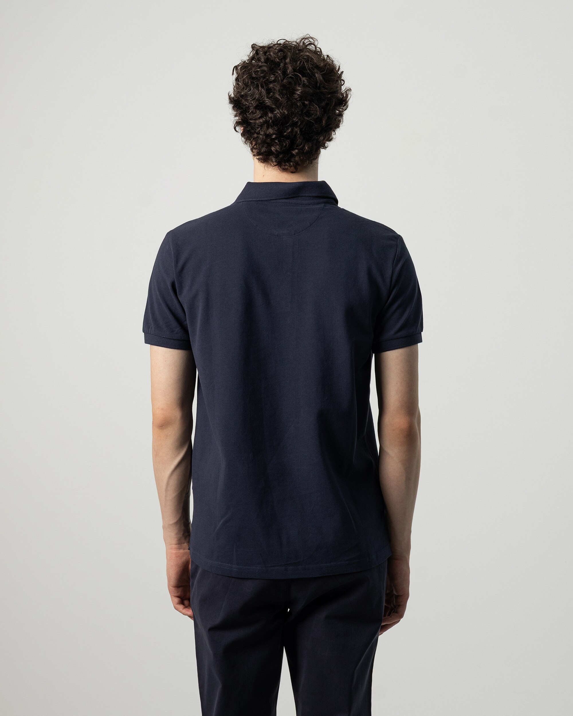 Imagen 4 de Polo básico de hombre manga corta - PuroEgo - Azul marino Azul marino