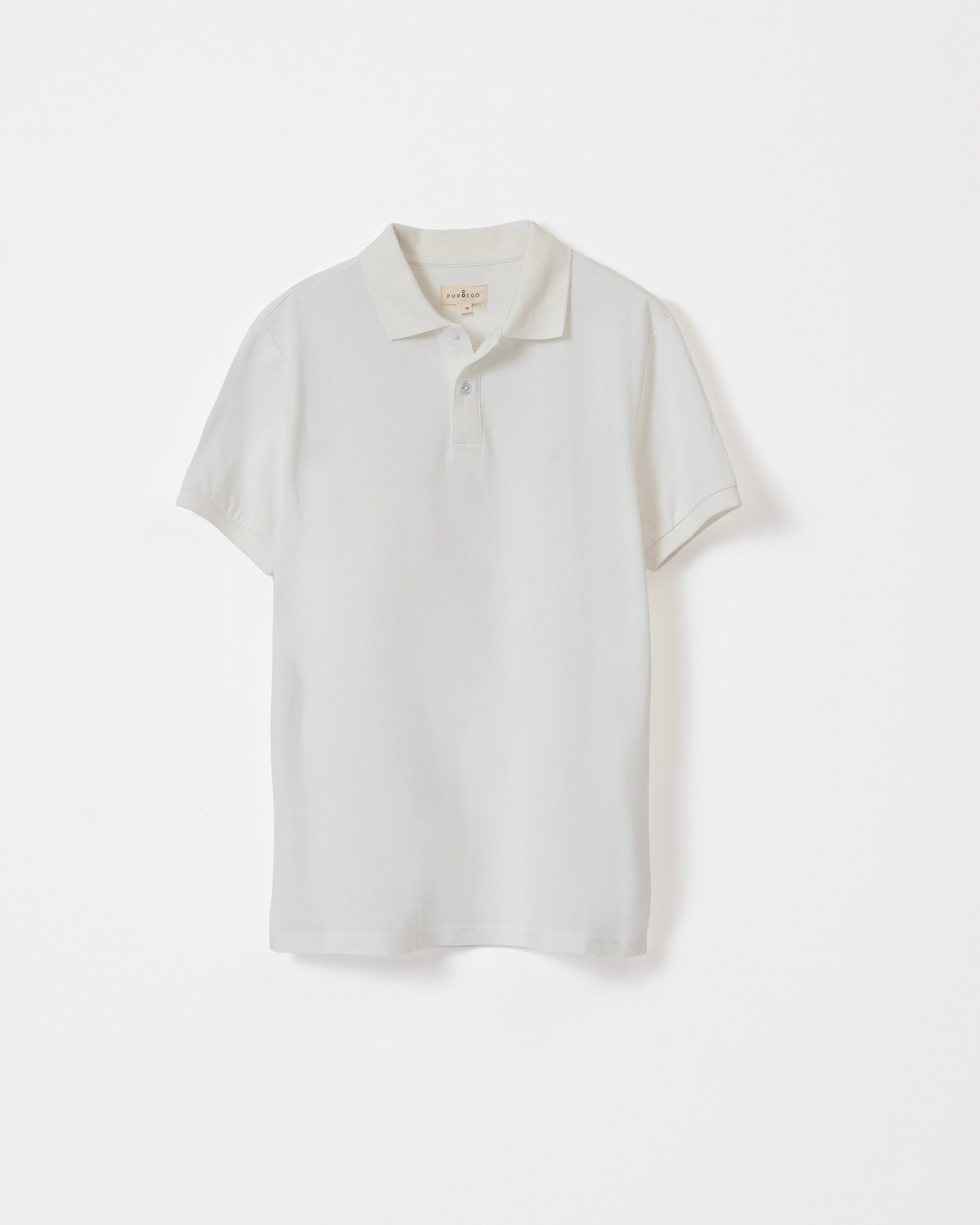 Imagen 5 de Polo básico de hombre manga corta - PuroEgo - Blanco Blanco