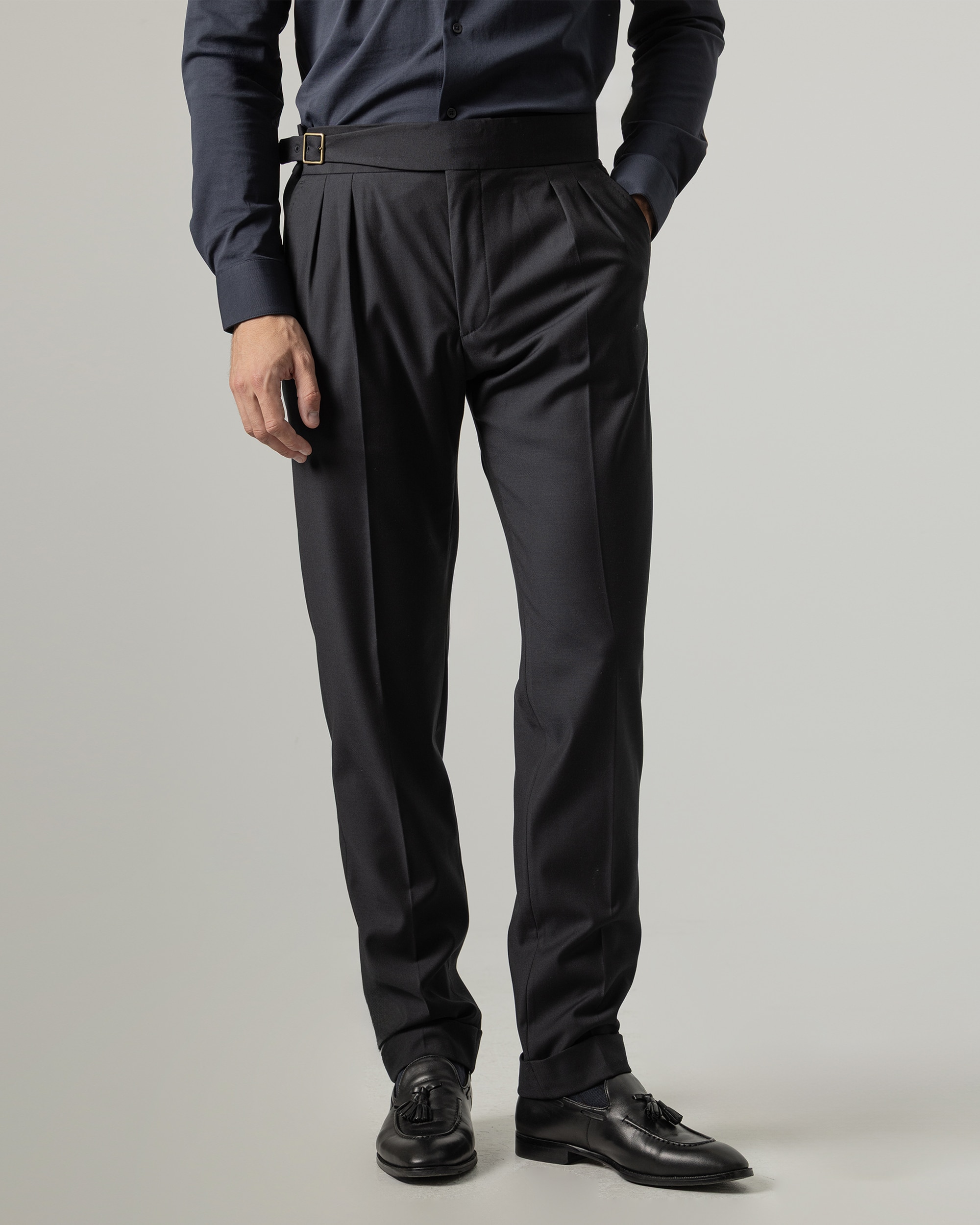 Pantalón gurkha de hombre slim fit - PuroEgo - Azul marino Azul marino-2