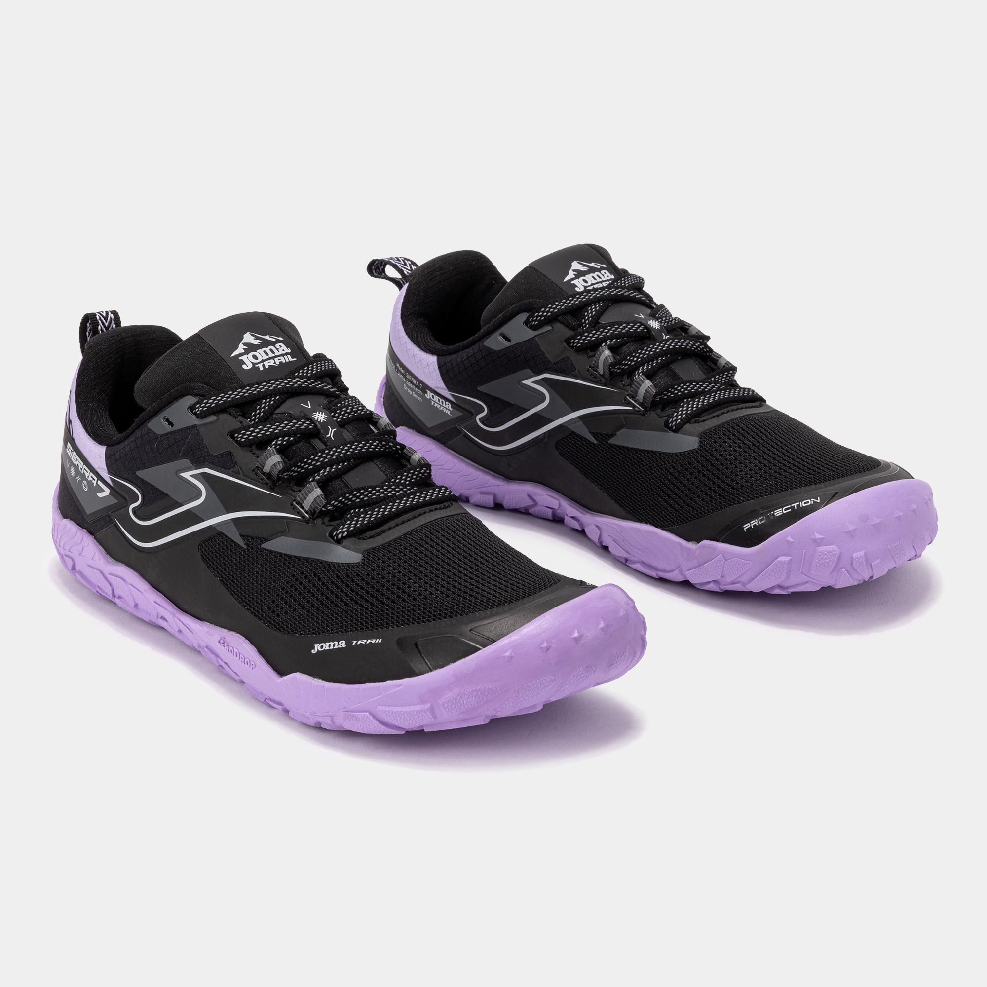 Zapatillas running de niños Sierra junior barefoot 26 Joma - Negro Negro-2
