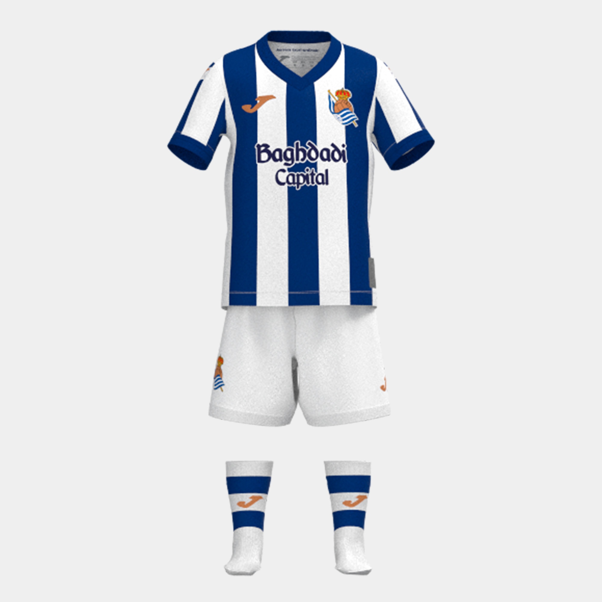 Set fútbol de niños Real Sociedad De Futbol Joma - Blanco Blanco-1