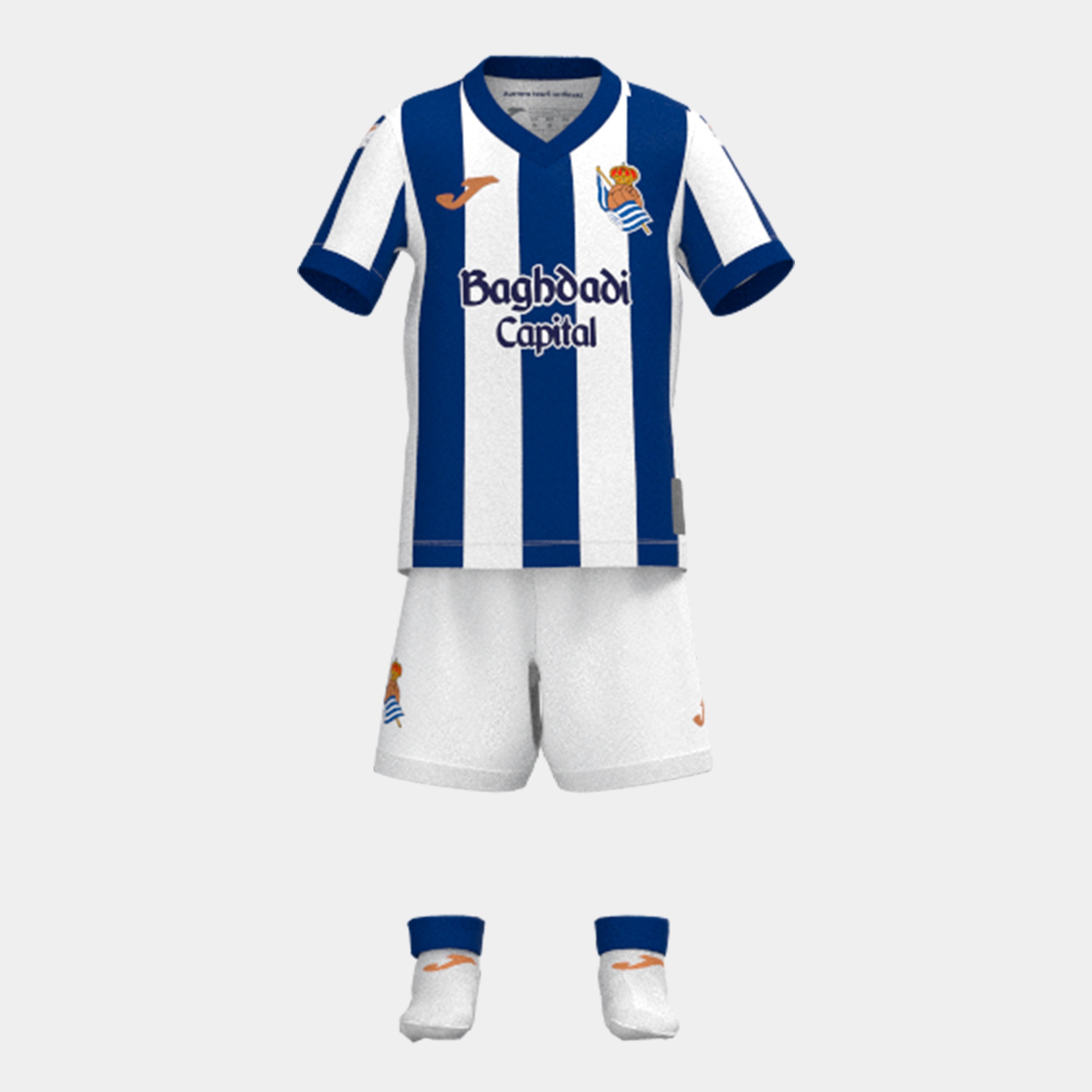 Set fútbol de niños Real Sociedad De Futbol Joma - Blanco Blanco-1