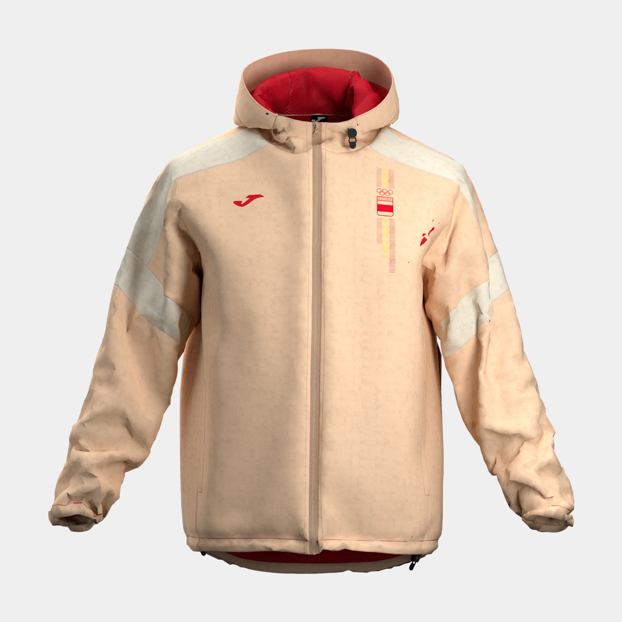 Imagen 0 de Chubasquero de hombre Comite Olimpico Español Joma Beige
