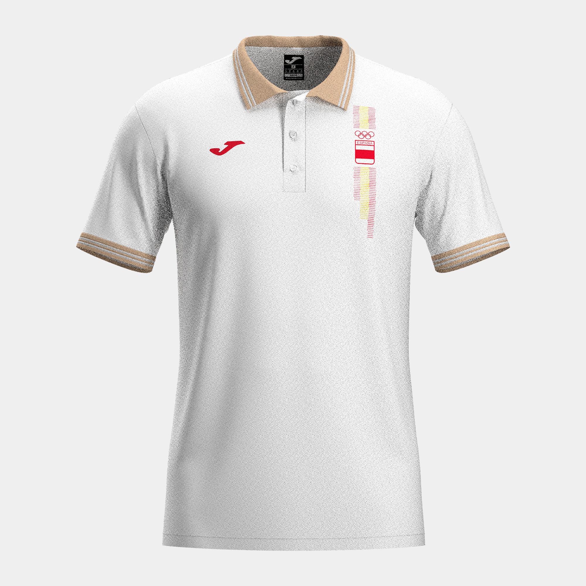 Imagen 0 de Polo manga corta de mujer Comite Olimpico Español Joma Blanco