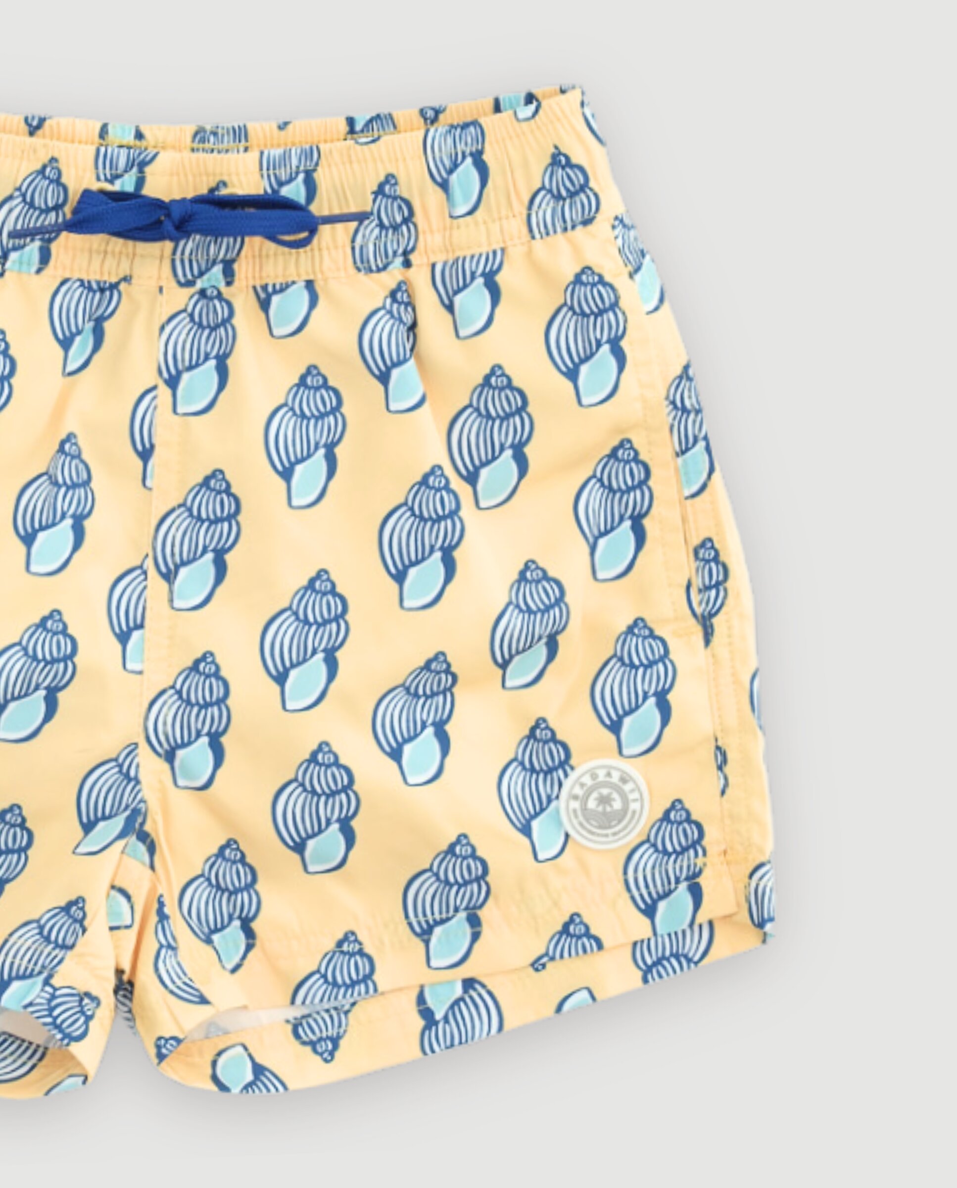 Imagen 5 de Bañador short niño estampado conchas - Badawii - Amarillo Amarillo